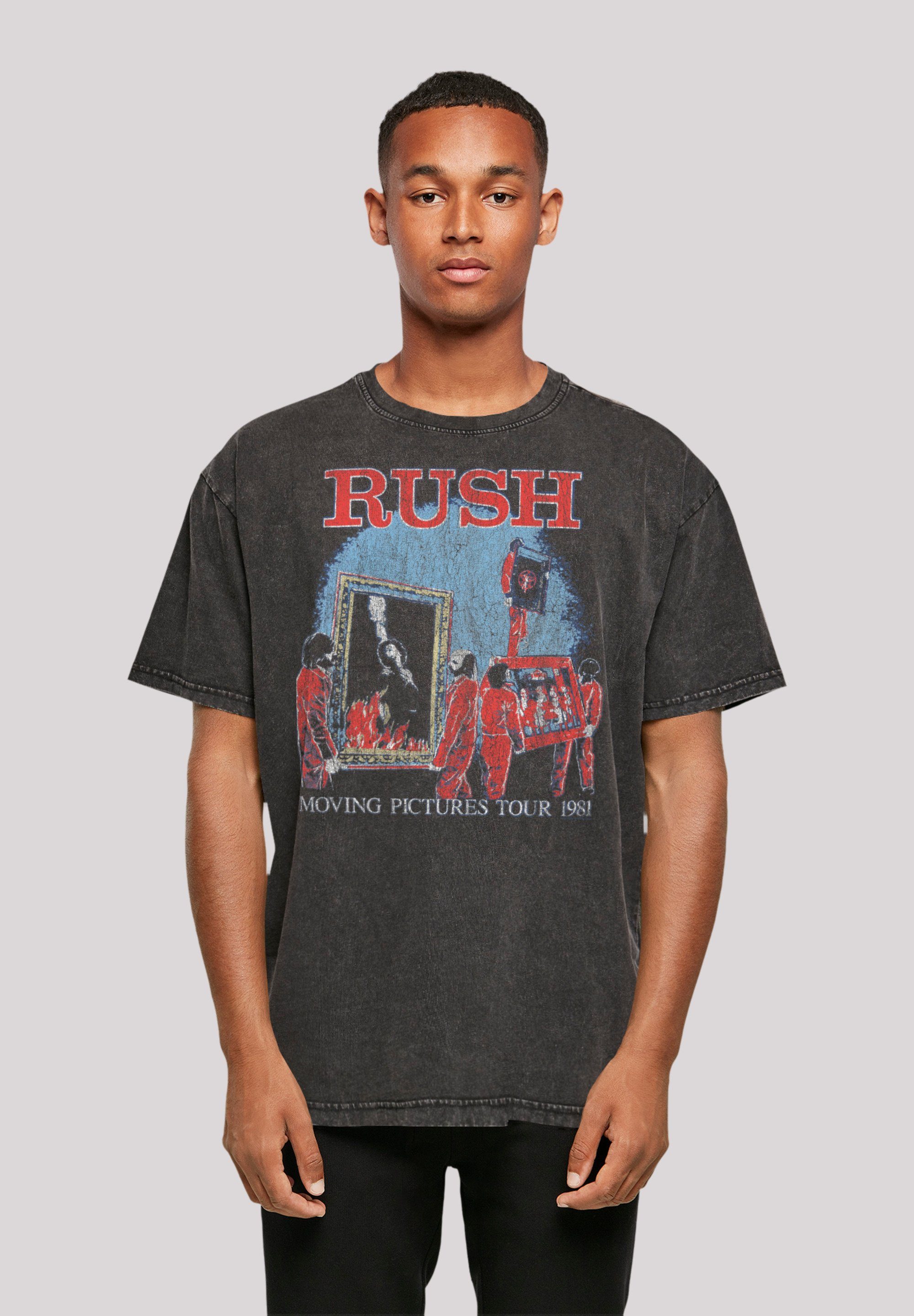 F4NT4STIC T-Shirt Rush Rock Rush Tour T-Shirt Moving Pictures Premium lizenziertes Qualität, Band Offiziell