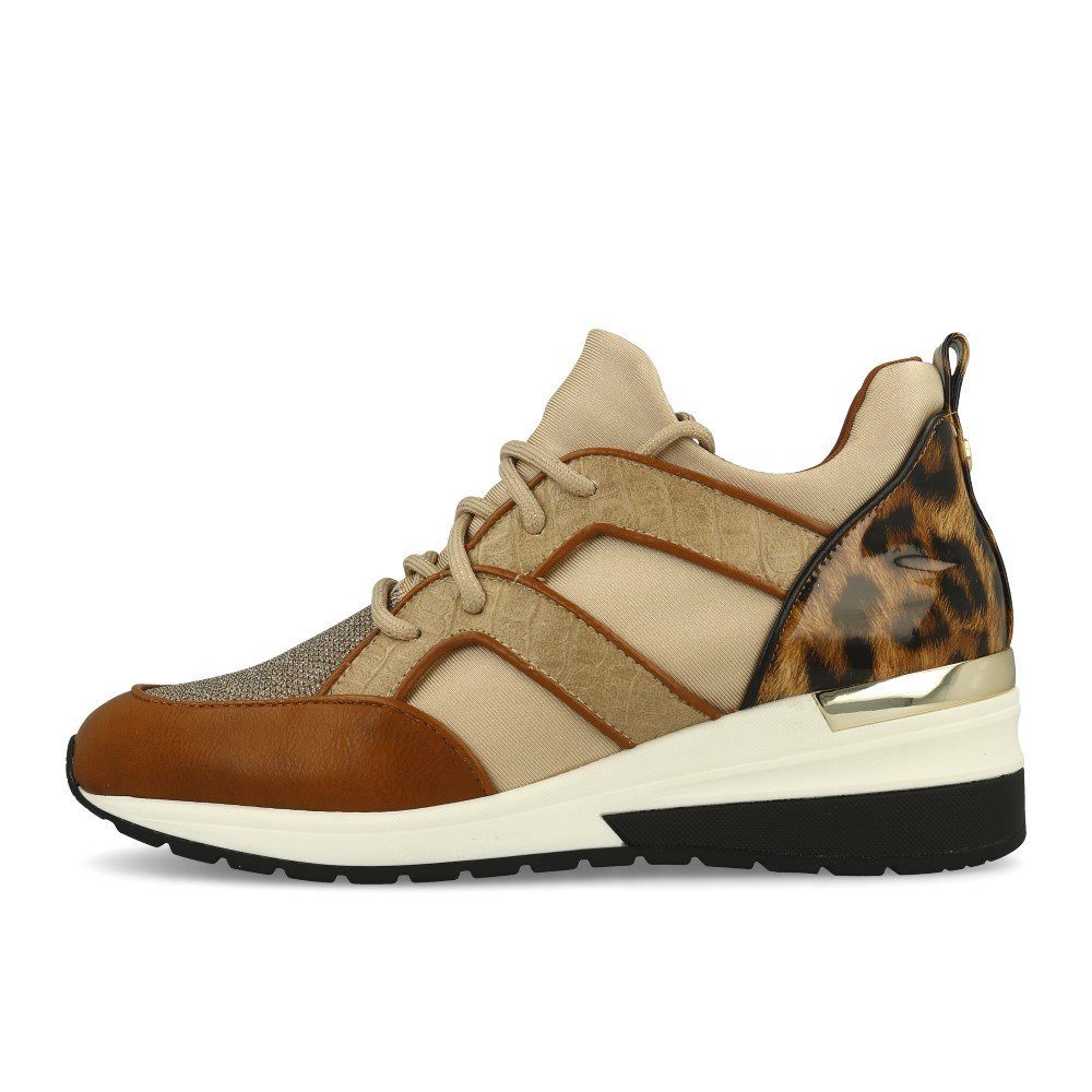 La Strada La Strada 1901763 Wedge Sneaker Tan Combi Sneaker