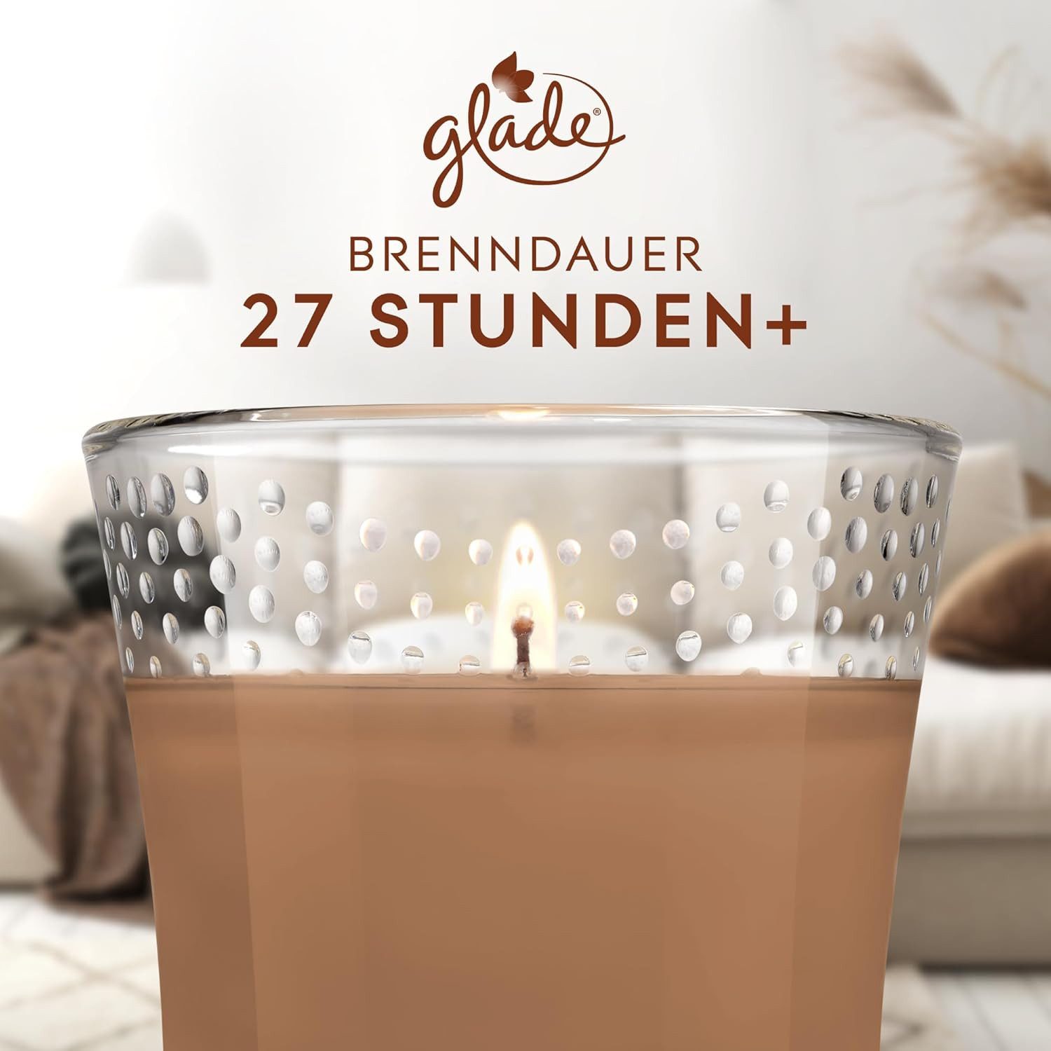 Glade Duftkerze Duft-Kerze Sensual Sandalwood and Jasmine, 112g