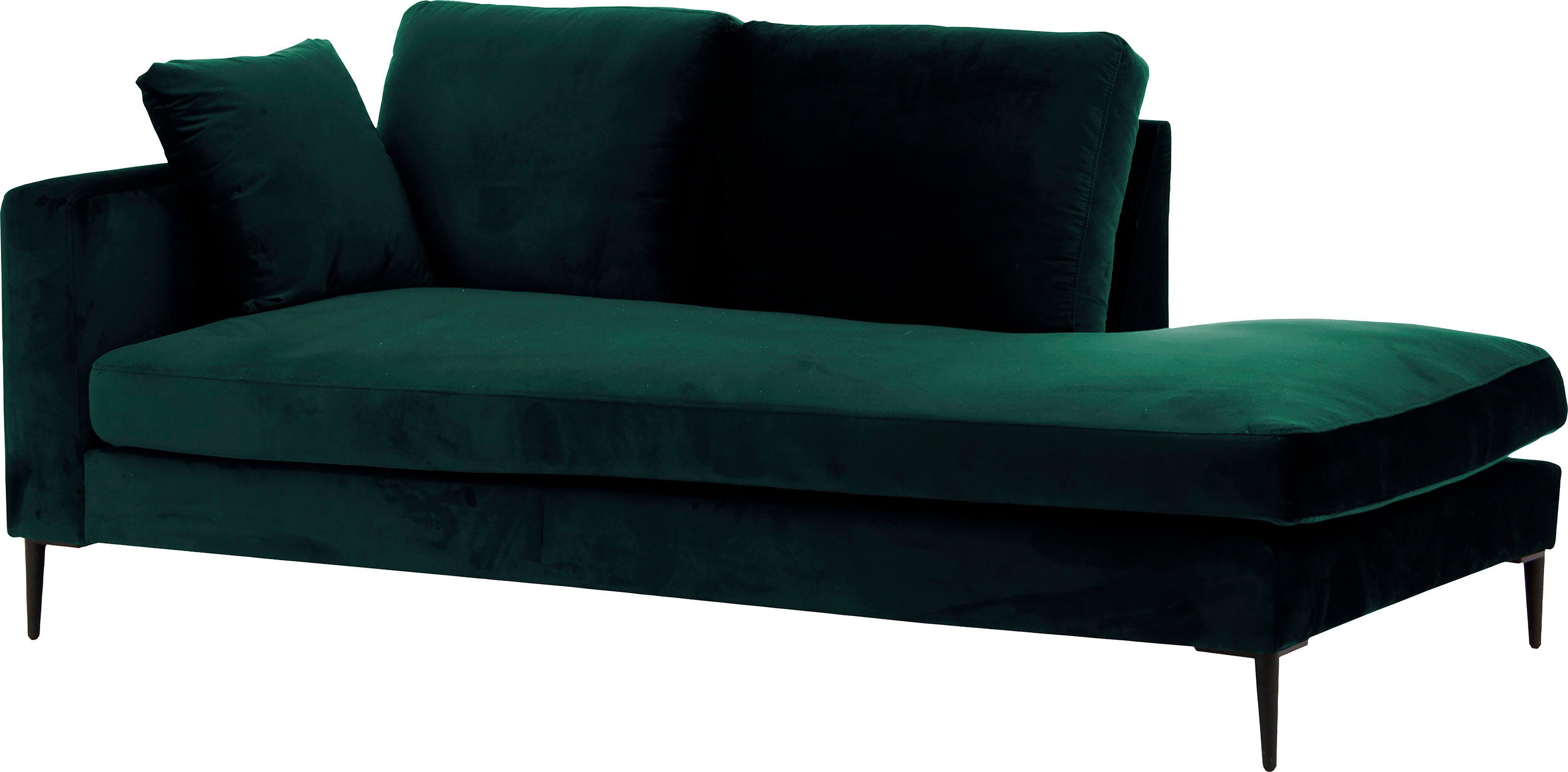 Home affaire Recamiere "Cozy Chaiselongue, Maße B/T/H: 195/97/80 cm" mit lo günstig online kaufen