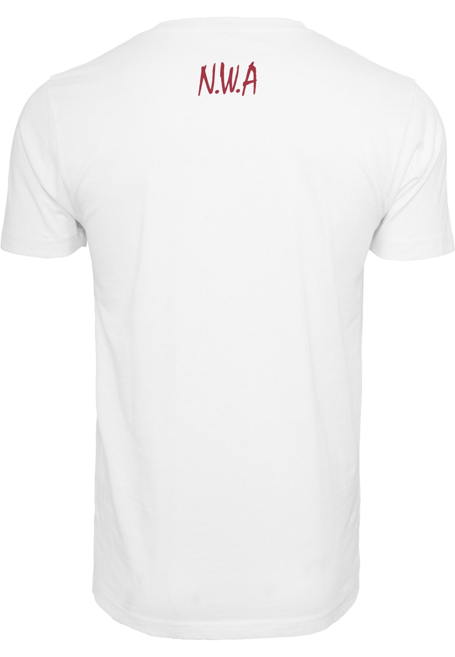 MisterTee N.W.A Herren Kurzarmshirt white/red (1-tlg) Tee