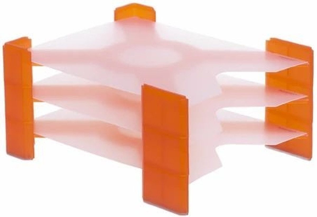 Briefablage Briefablage X-Filer A4 PP orange transluzent VE=3 Stück.