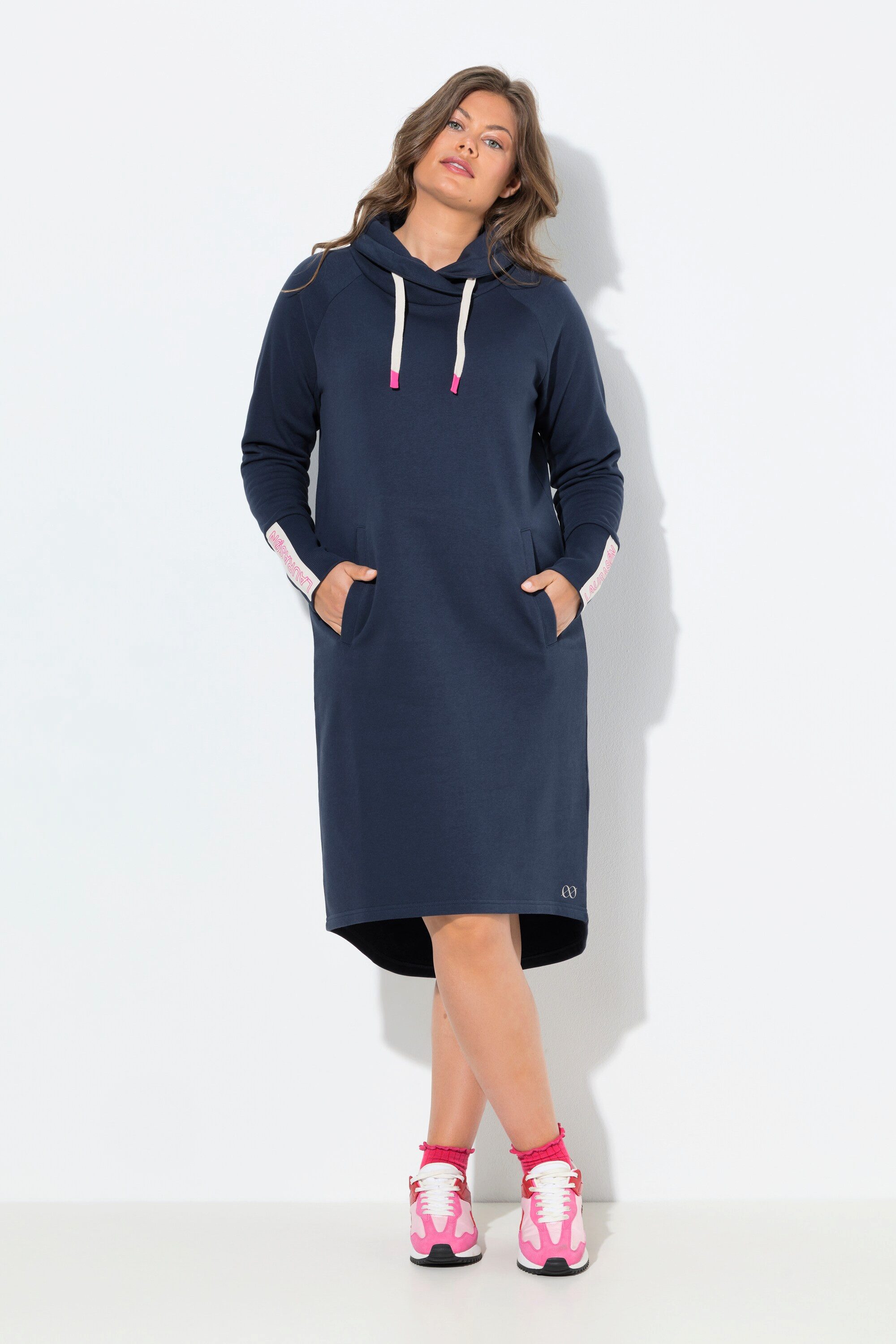 Laurasøn Midikleid SweatkleidKapuze Langarm OEKO-TEX günstig online kaufen