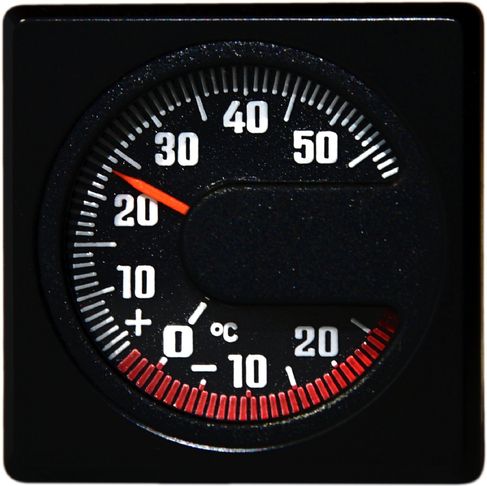 Raumthermometer Historisches Bimetall Thermometer Reliefskala aus 1980