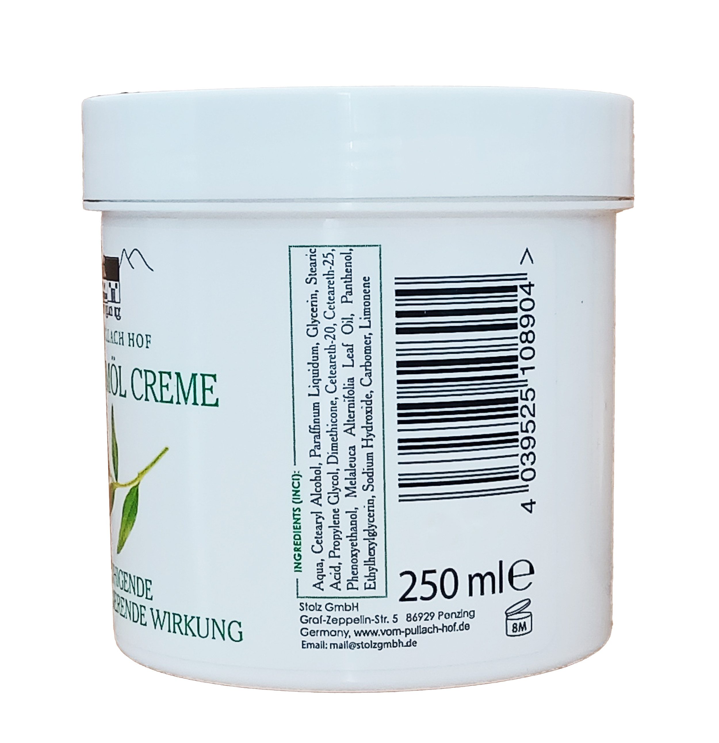 vom Pullach Hof Körpercreme TEEBAUMÖL Creme 250ml D-Panthenol Teebaum-Öl Hautpflege Hautcreme 04, Körperpflege Haut Akne Pflege Balsam