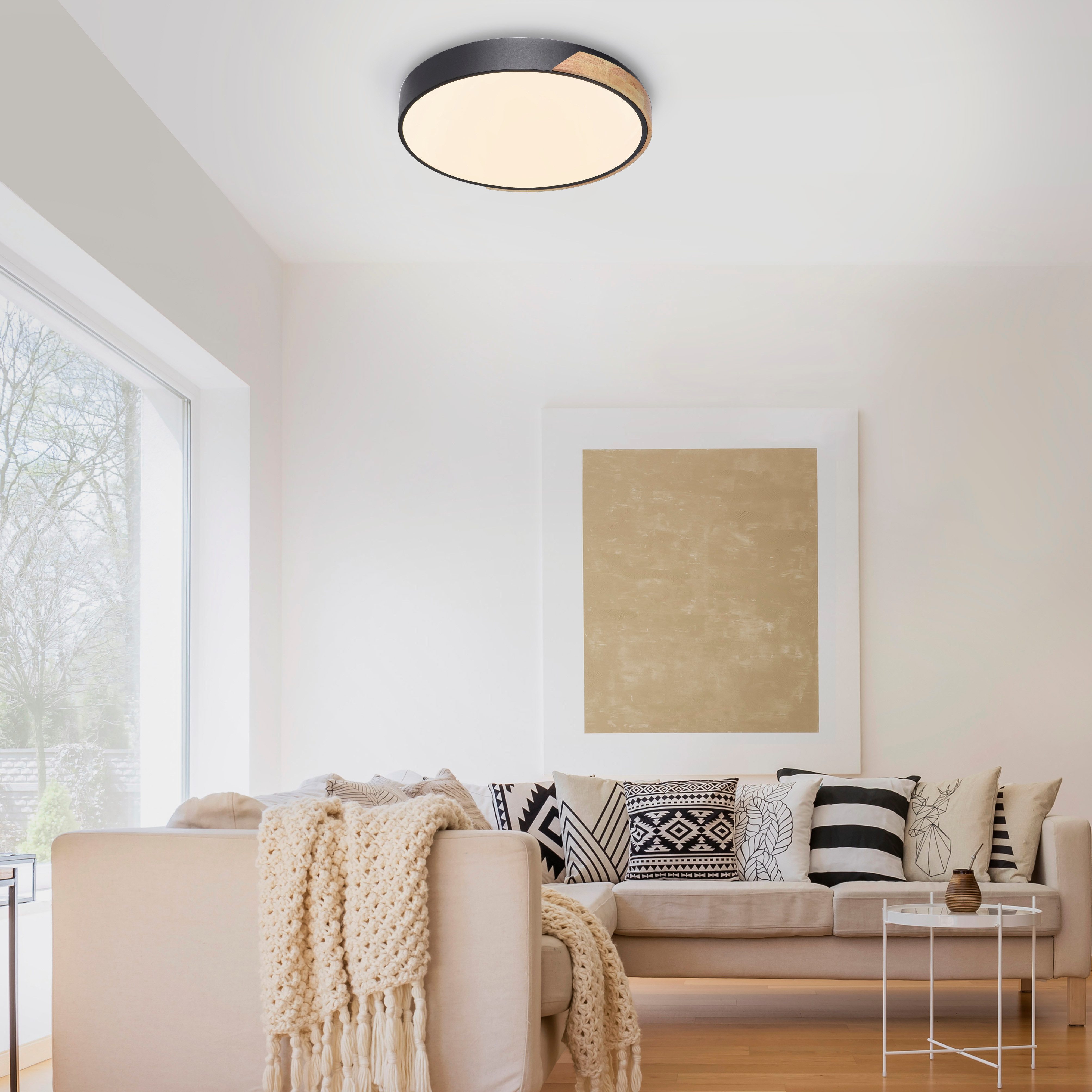 Neuhaus Q SMART HOME LIGHTS LED Deckenleuchte Q-BILA, Smart Home, LED fest integriert, warmweiß - kaltweiß