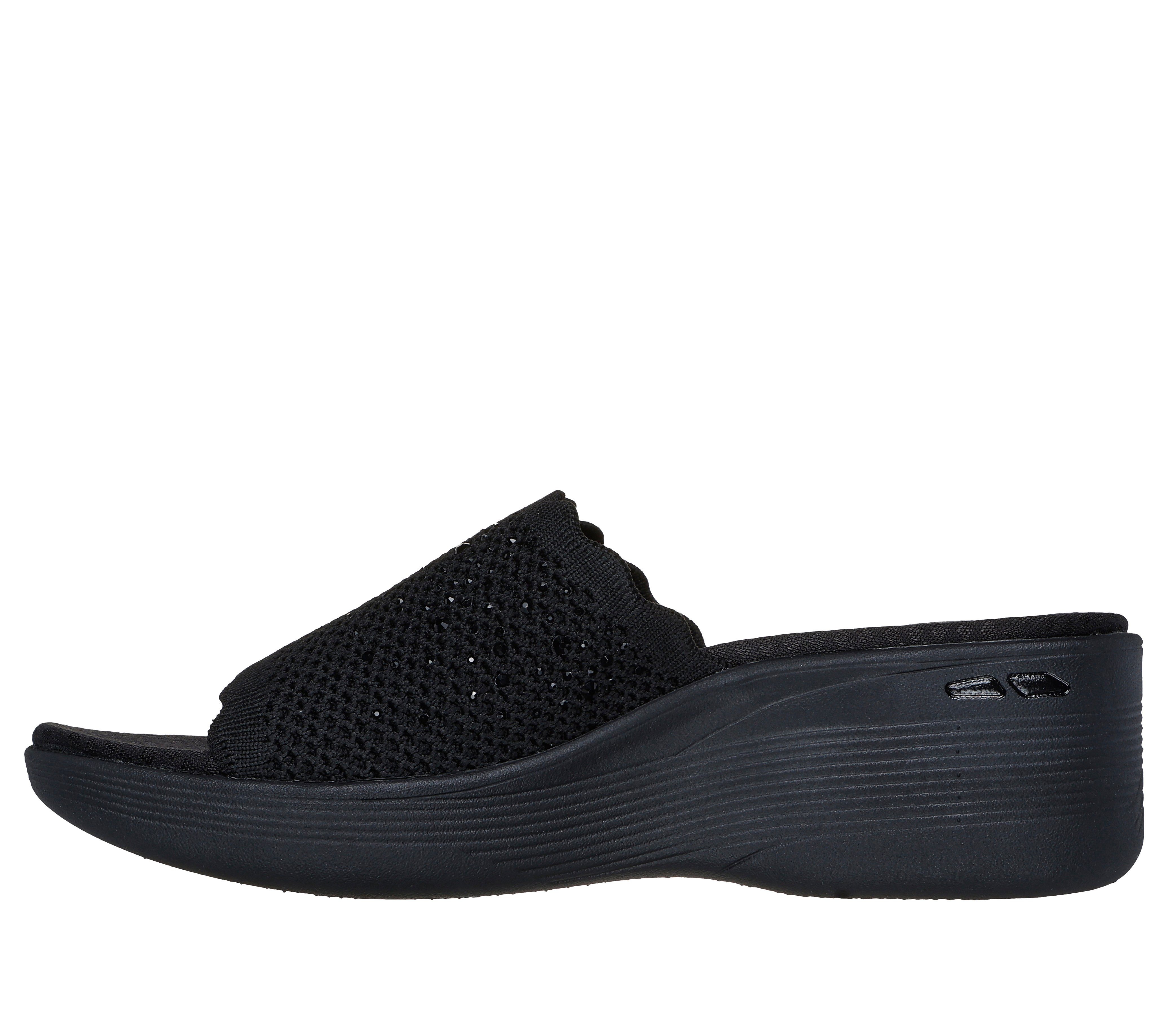 Skechers PIER-LITE-LIGHT ESSENCE Pantolette Sommerschuh, Strandschuh mit Luxe Foam und Glitzerdetails – Bild 4 von 5