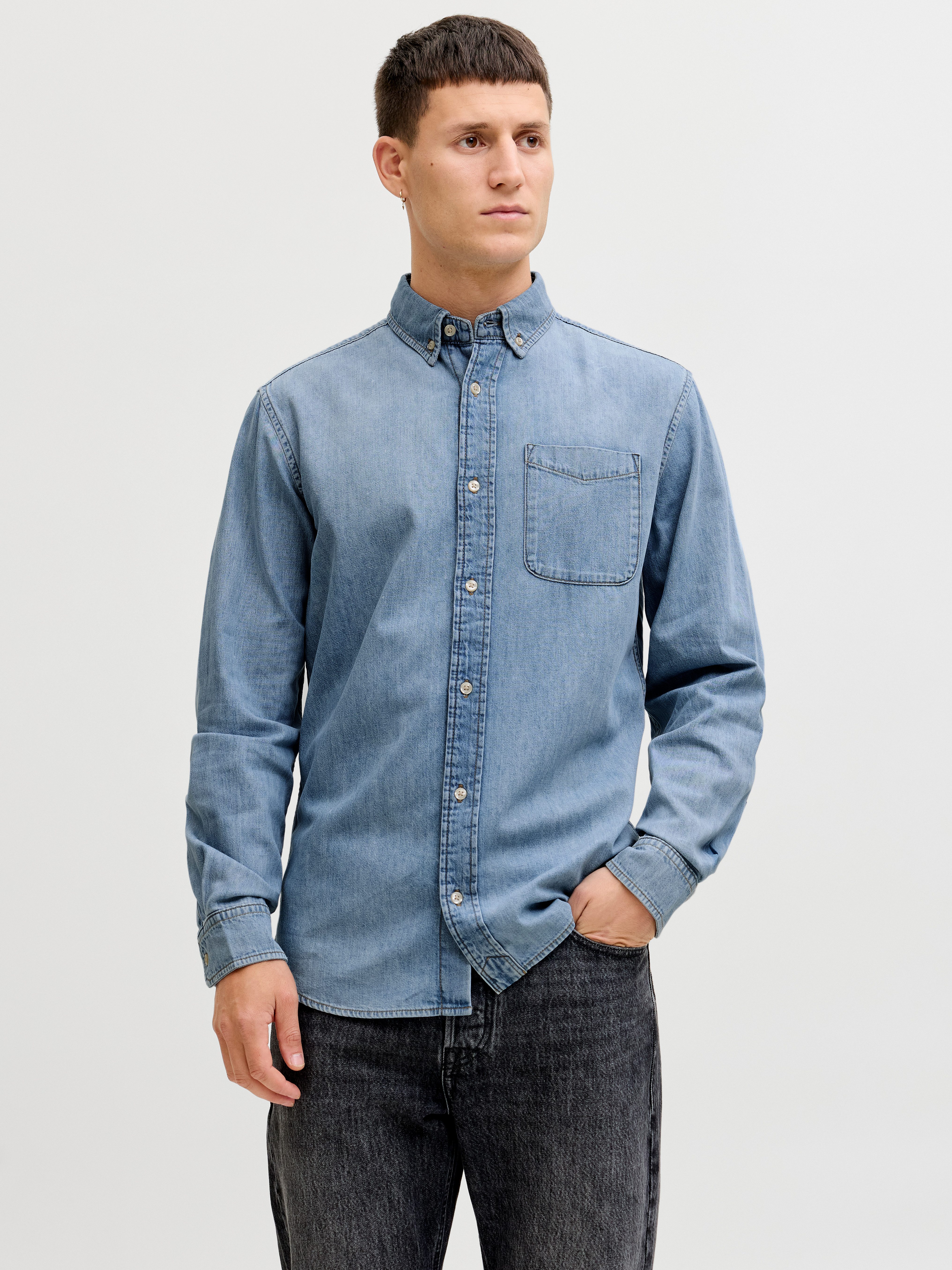 Jack & Jones Jeanshemd JJEBROOK JJOXFORD SHIRT AKM 990 NOOS günstig online kaufen