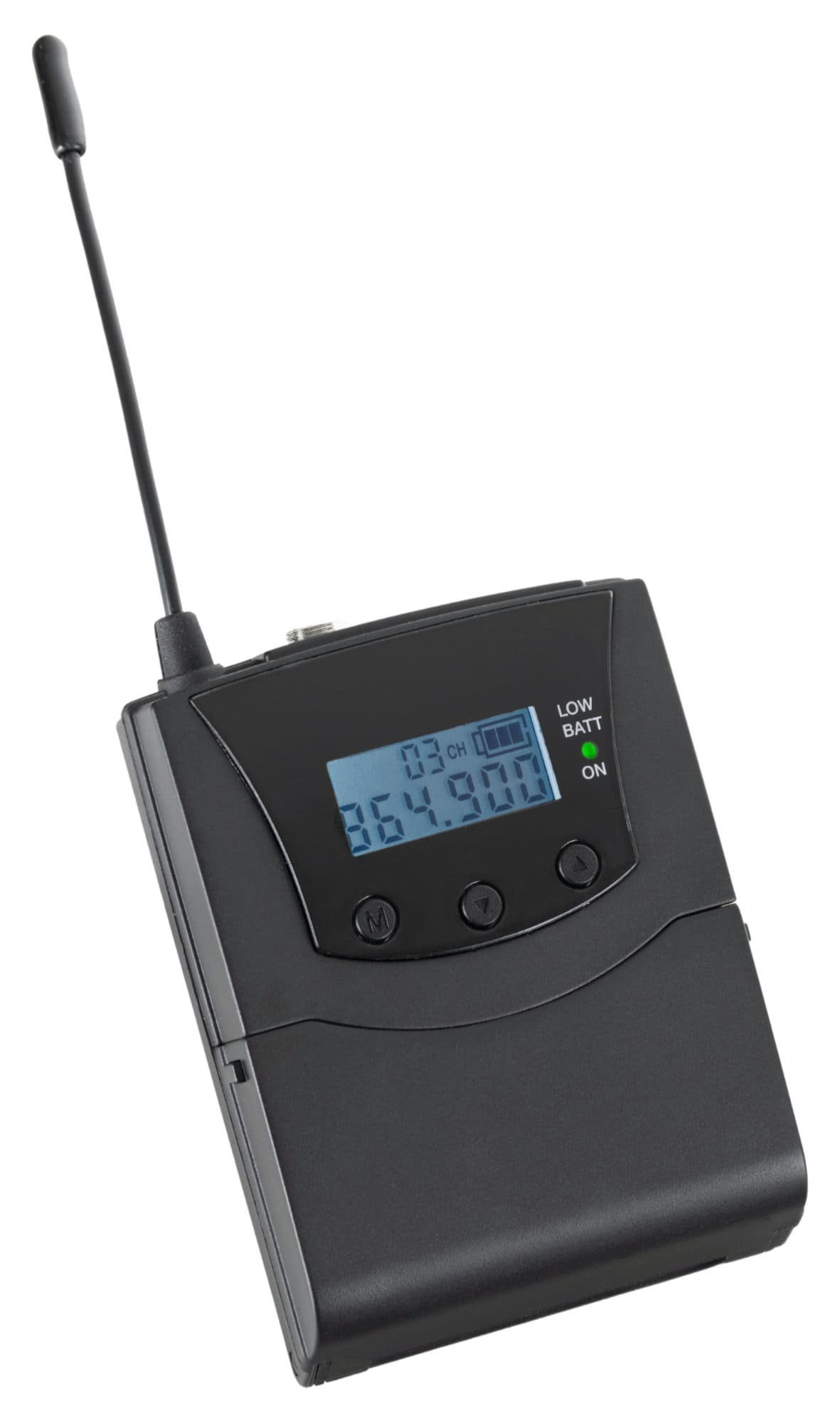3 Guide jedem Kanäle, Bodypack-Receiver Beatfoxx UHF-Technik, mit handelsüblichen zur Funk-Kopfhörer (Stereo V2 Silent Kopfhörer) Funk-Empfänger Verwendung empfangbare SDR-BP30 mit