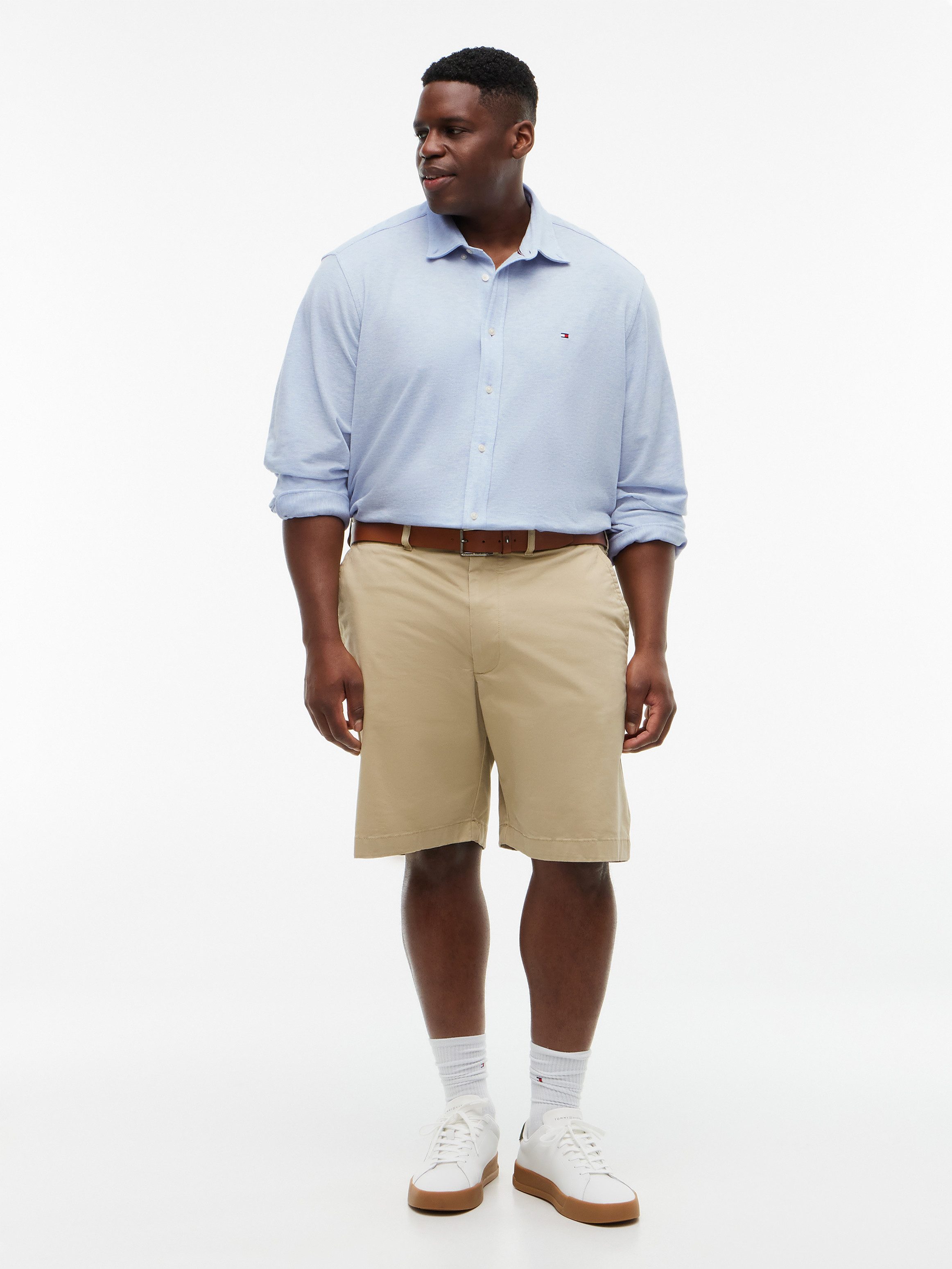 Tommy Hilfiger Big & Tall Langarmhemd BT-KNIT PIQUE FEATHERWEIGHT SLIMFIT Große Größen – Bild 4 von 5