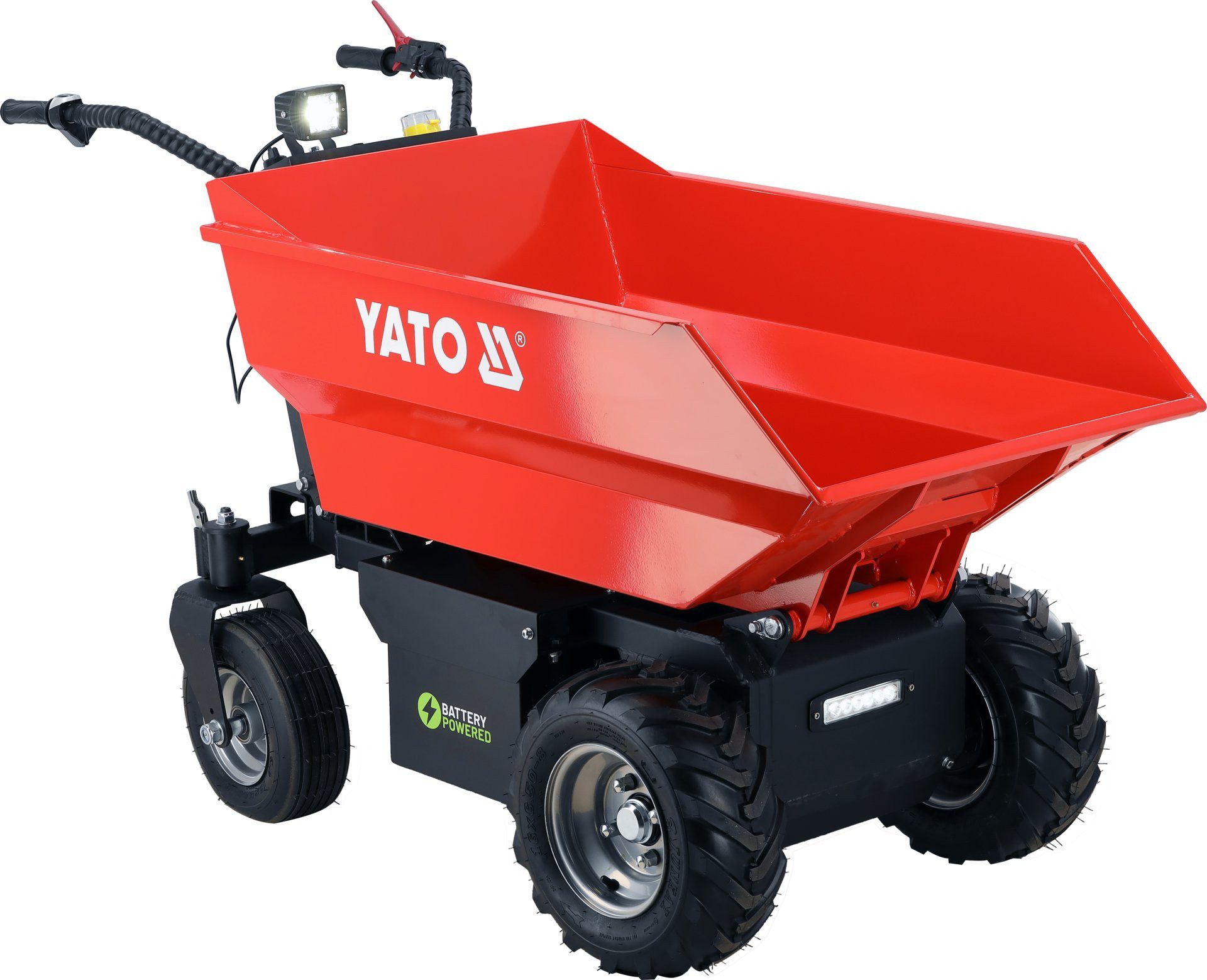 Yato Dumper Brouette motorisée à batterie, 48V, 500kg, 172x76x106cm, 1000W, 1000W