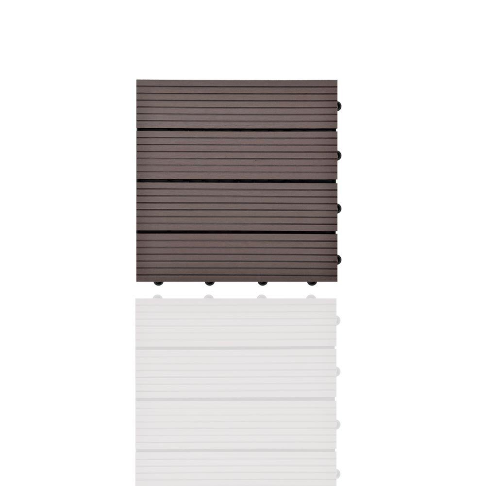euroharry WPC-Fliesen WPC Terrassenplatten, 30x30cm, 110-St., günstig online kaufen