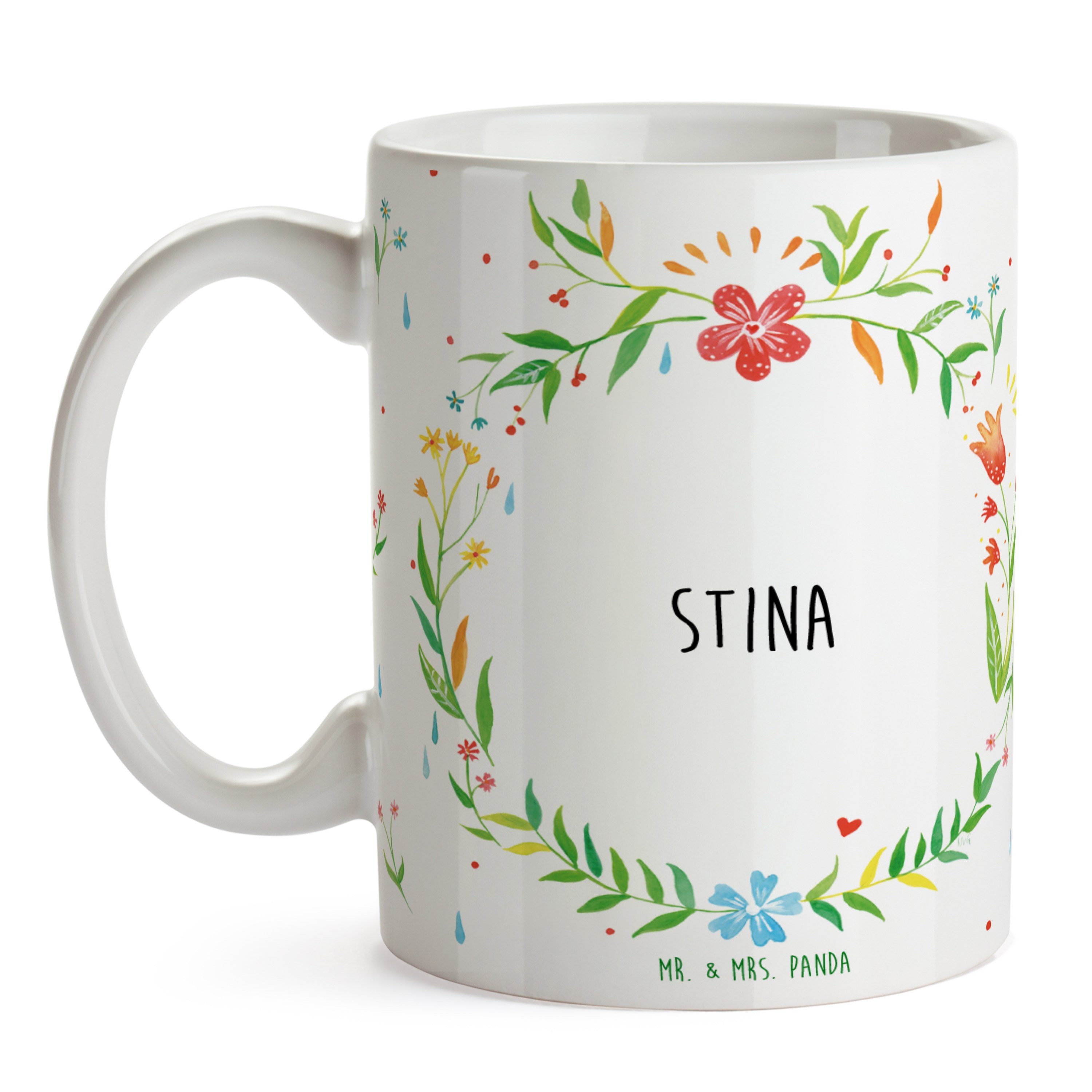 Mr. & Mrs. Panda Tasse Tasse, Geschenk Keramik Tasse, Stina Tasse Motive, Geschenk, - Kaffeebecher