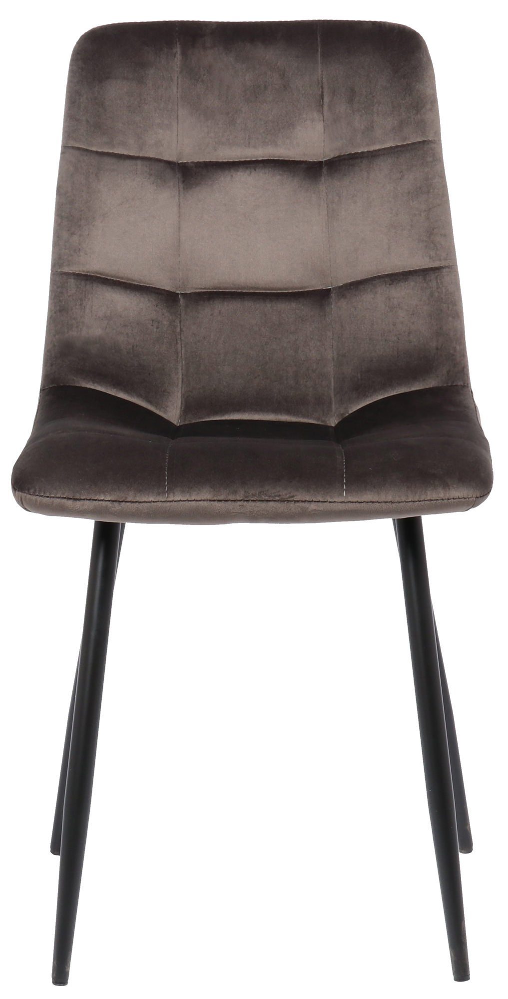 Samt - Metall Esstischstuhl Sitzfläche: schwarz mit gepolsterter Sitzfläche Wohnzimmerstuhl - (Küchenstuhl Konferenzstuhl - TPFLiving Esszimmerstuhl hochwertig Polsterstuhl), grau - Till - Gestell: