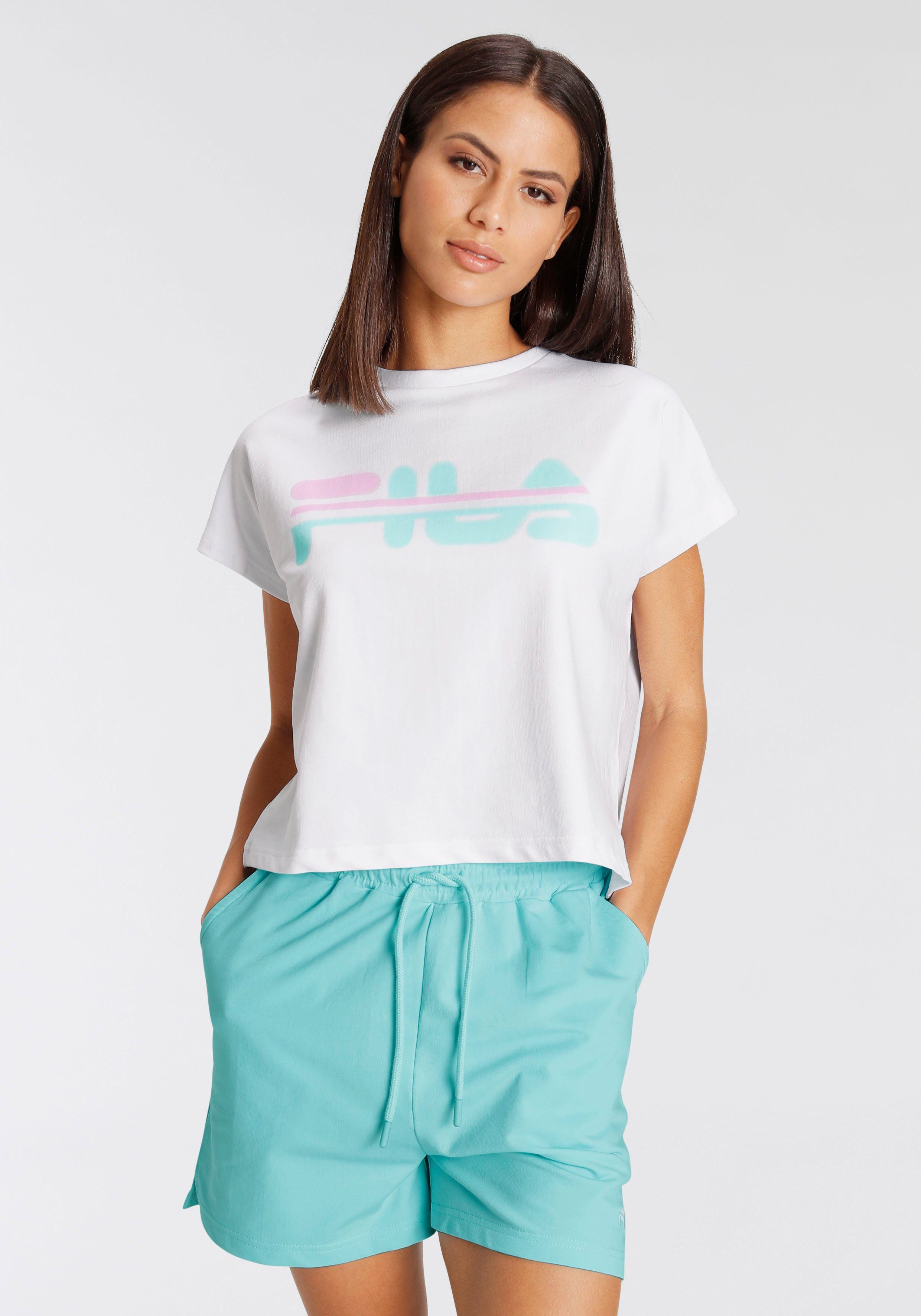 Fila Shorty, (Set, 2 tlg.), mit Brust-Logo und kontrastiertem Logo-Band sei günstig online kaufen