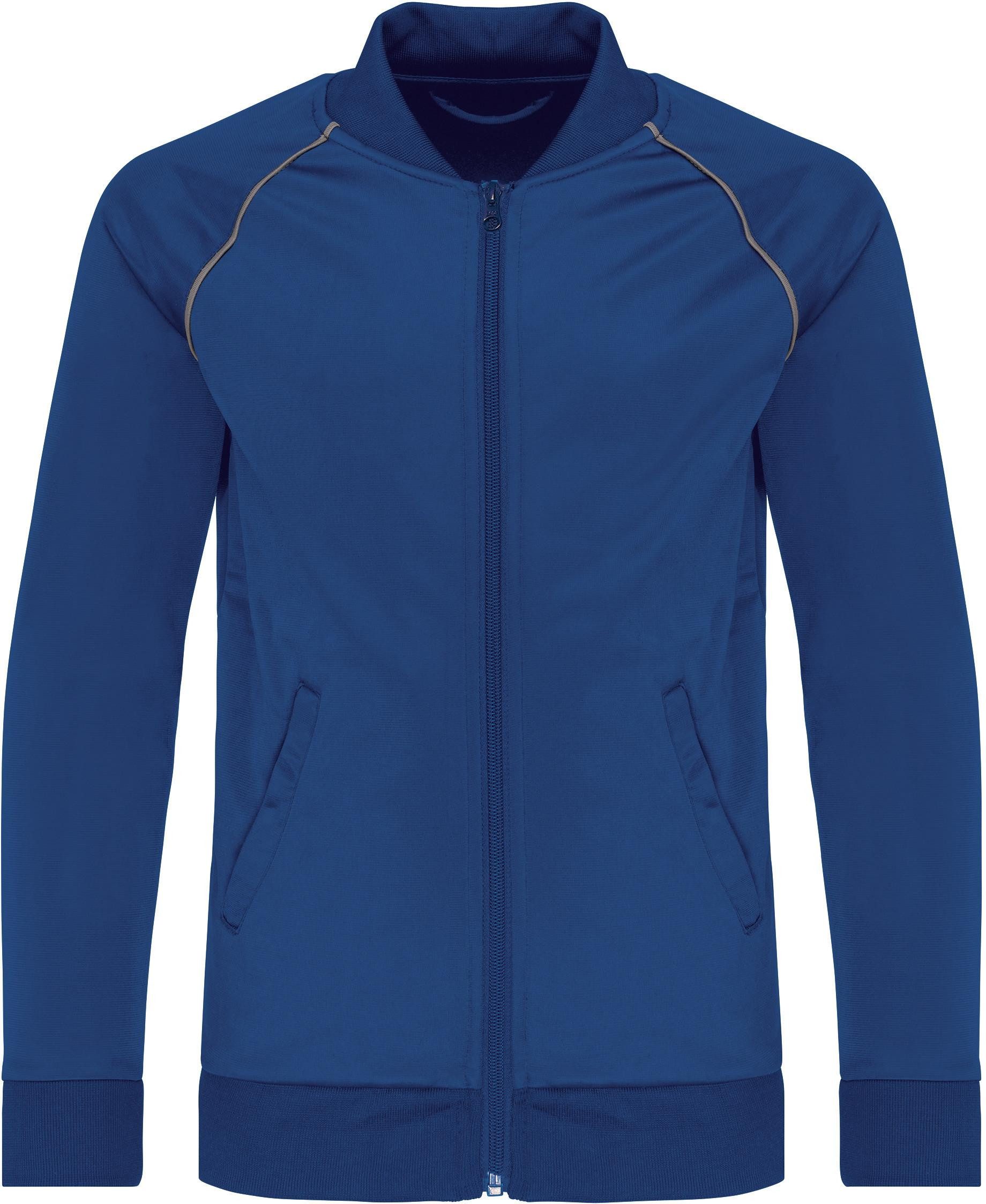 Outdoorjacke Trainingsjacke mit Reißverschluss und Paspel für Kinder