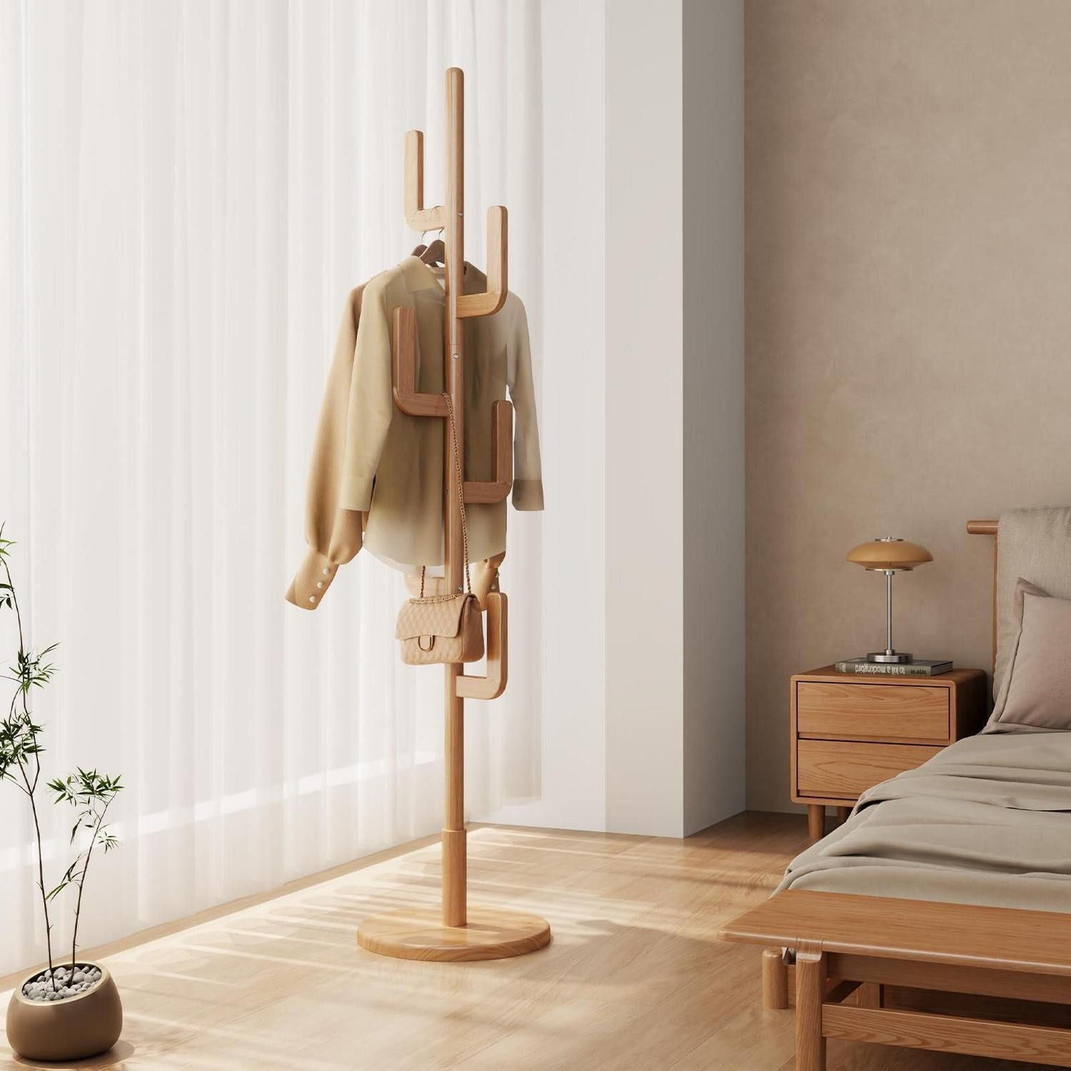 LuxusKollektion Kleiderständer Garderobenständer Kaktus Design, (6 St)
