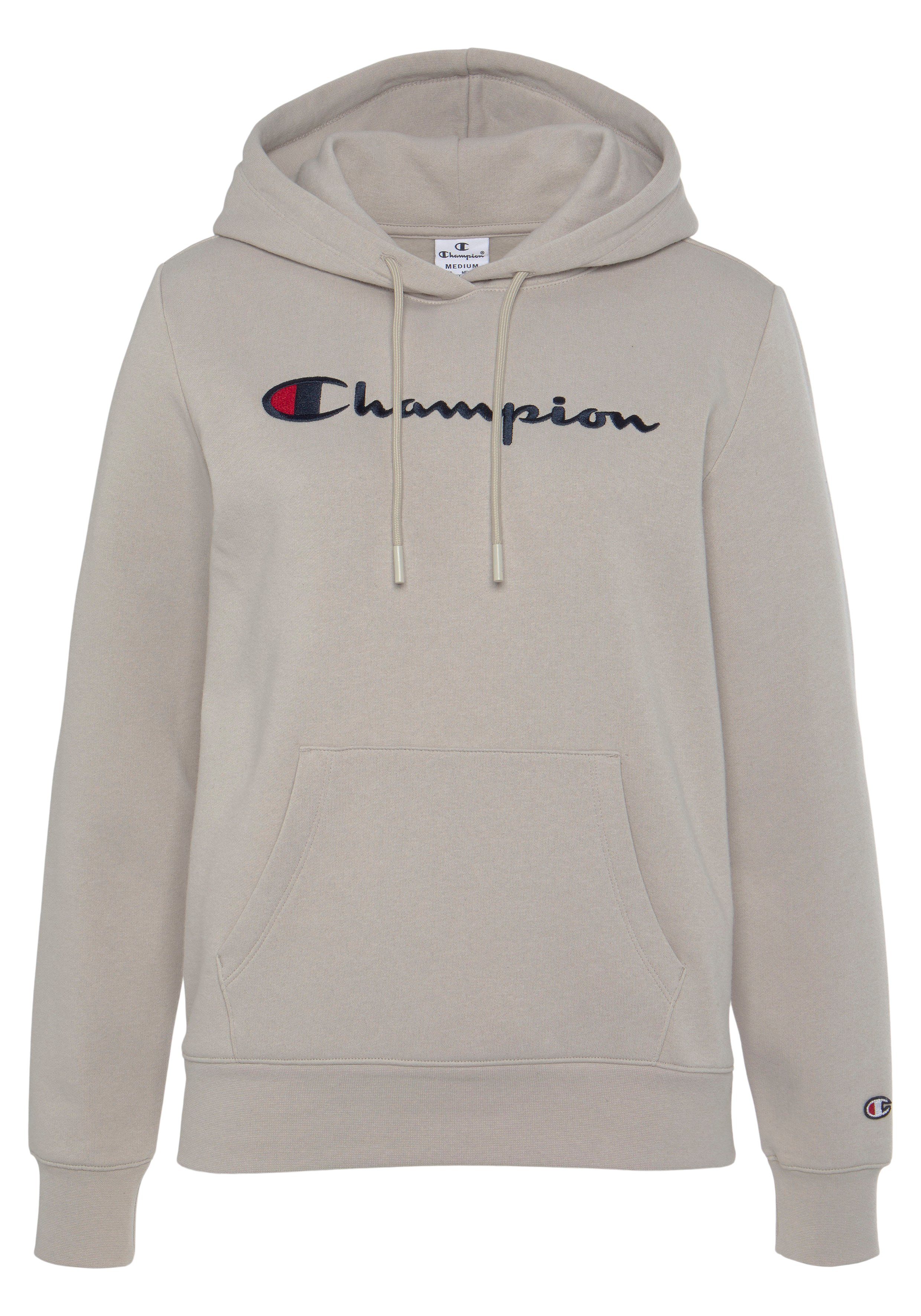 Champion Sweatshirt Kapuzenpullover Sweatshirt Classic Fleece large Hooded leichtem aus Log,