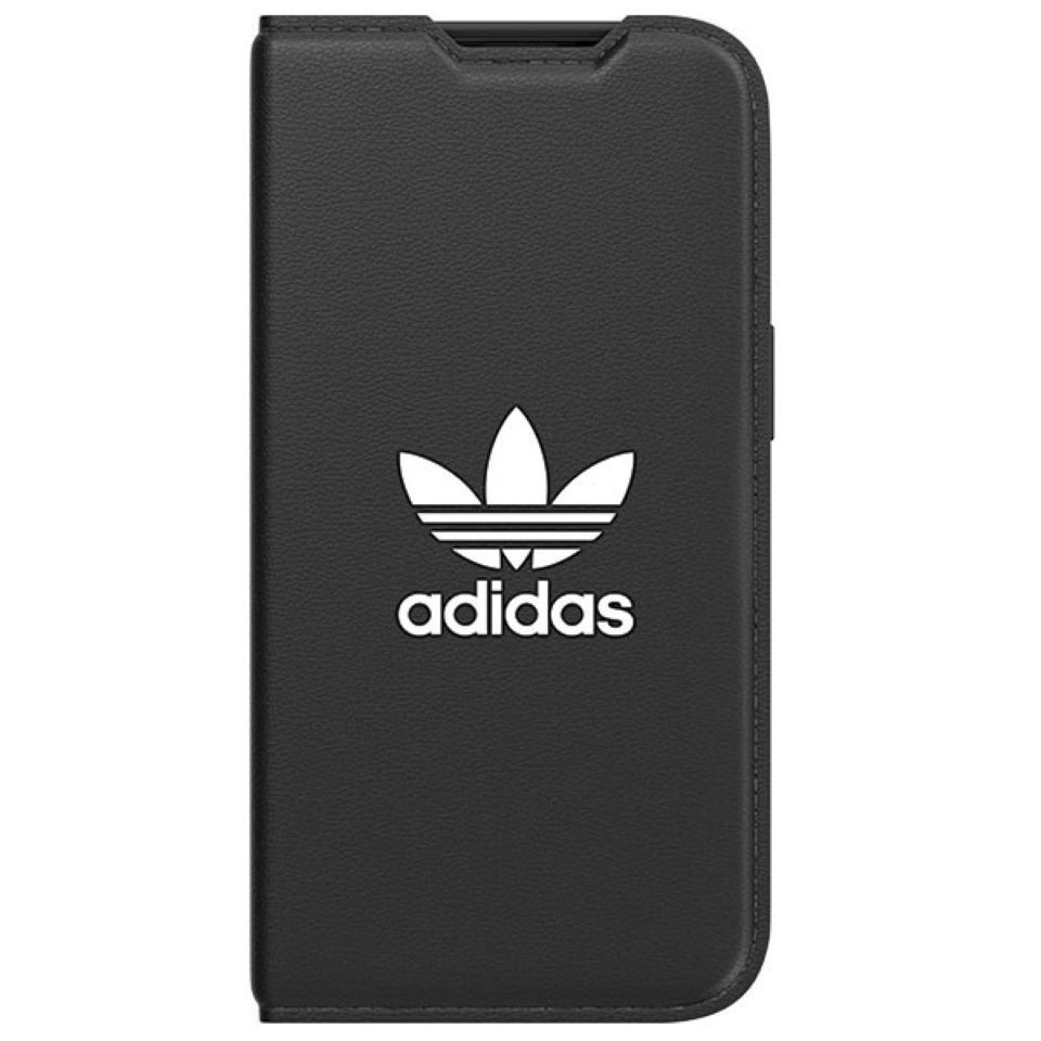 adidas Performance Handyhülle Case Bookcase iPhone 14 schwarz Logo Kunststoff 5018 6,1 Zoll, Kantenschutz
