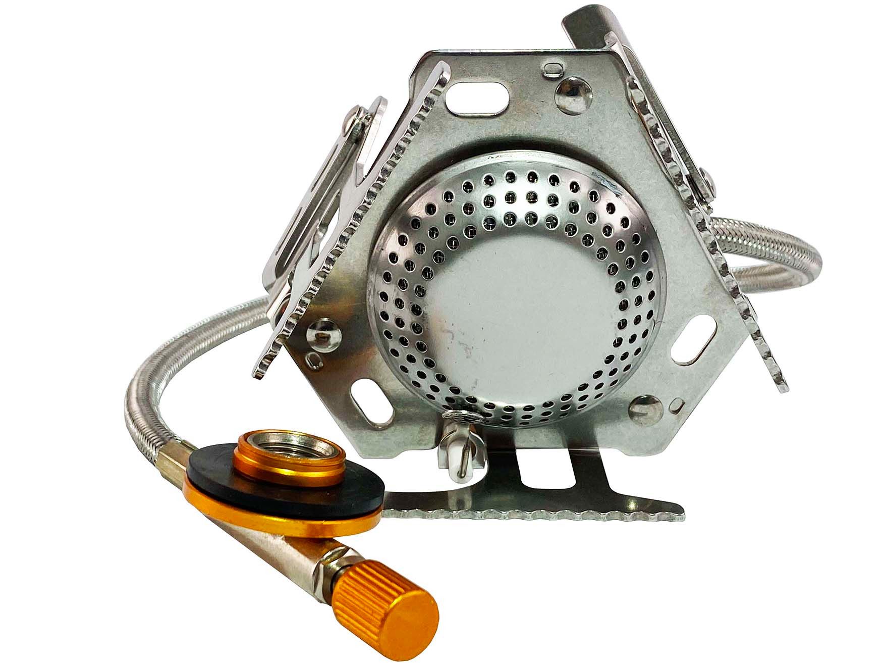 GARDINGER Taschenkocher Camping-Gaskocher GK3900 1-flammig für Schraubkartuschen EN 417, (1-St), Schraubkartuschen Gewinde 7/16