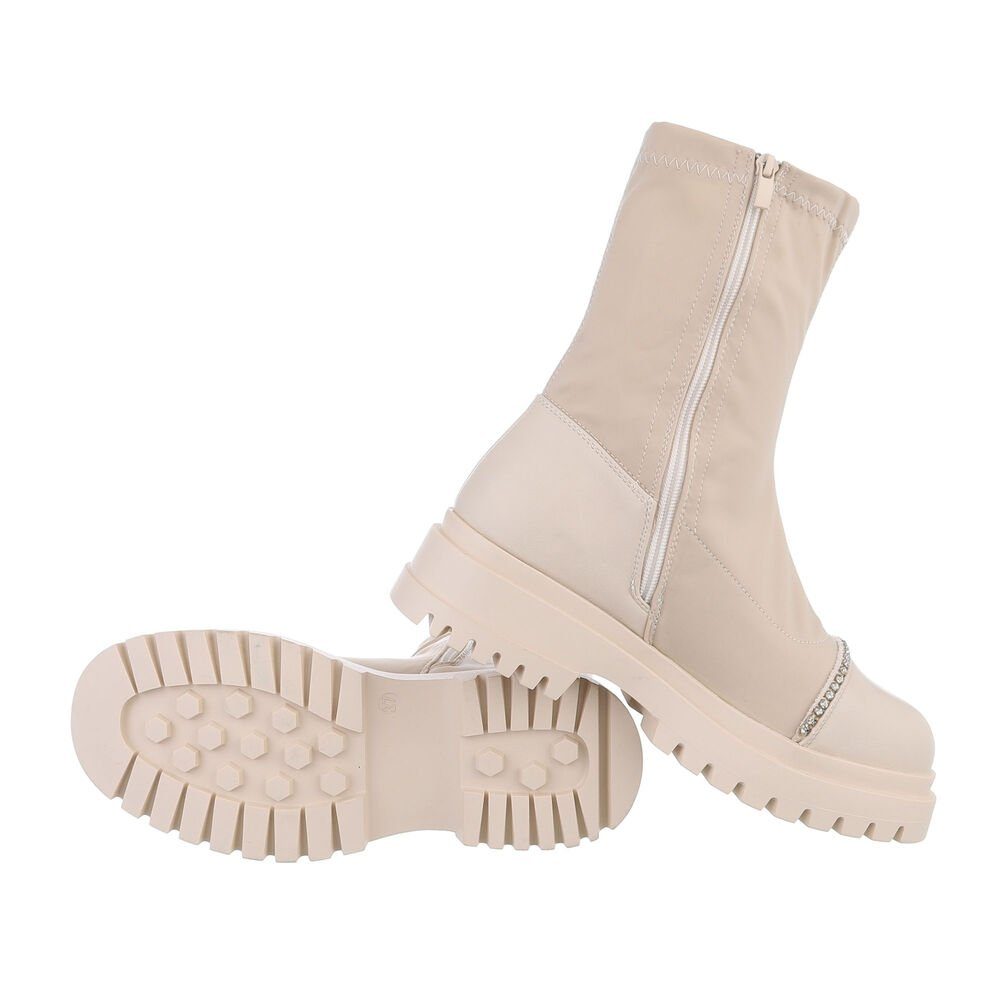Ital-Design Damen Freizeit Plateaustiefelette (84989765) Blockabsatz günstig online kaufen