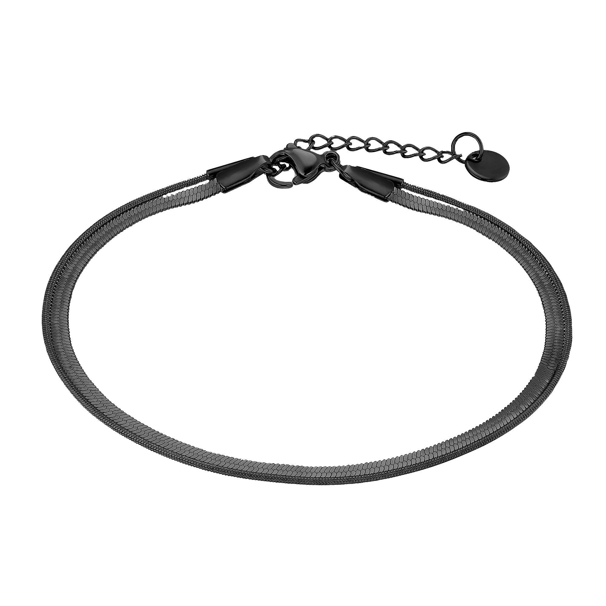 Heideman Armband Thiago schwarz für Männer Geschenkverpackung), Armkette inkl. farben (Armband