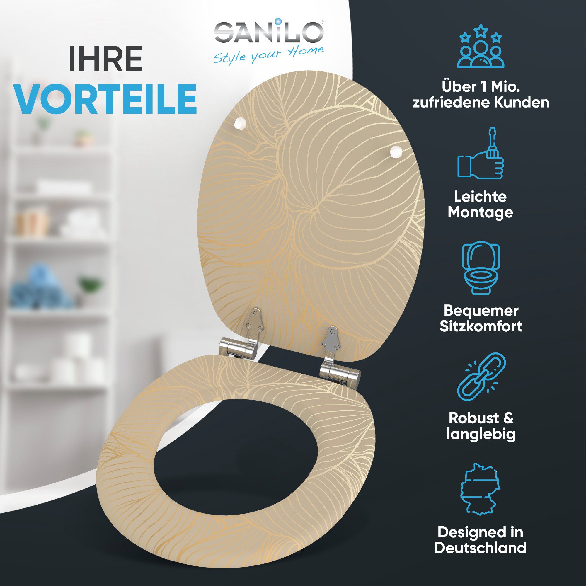 Sanilo WC-Sitz Hosta, mit Absenkautomatik, hochwertig günstig online kaufen