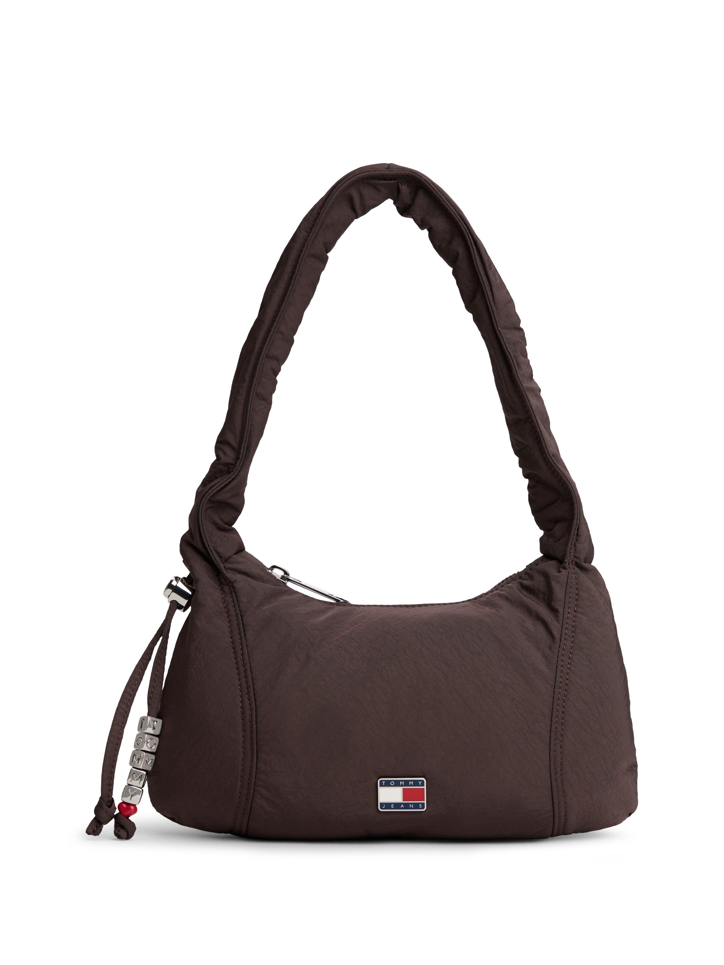 Tommy Jeans Schultertasche TJW CASUAL SHOULDER BAG, Damen Tragetasche, Minibag, mit Zierperlen und Schmuckelementen