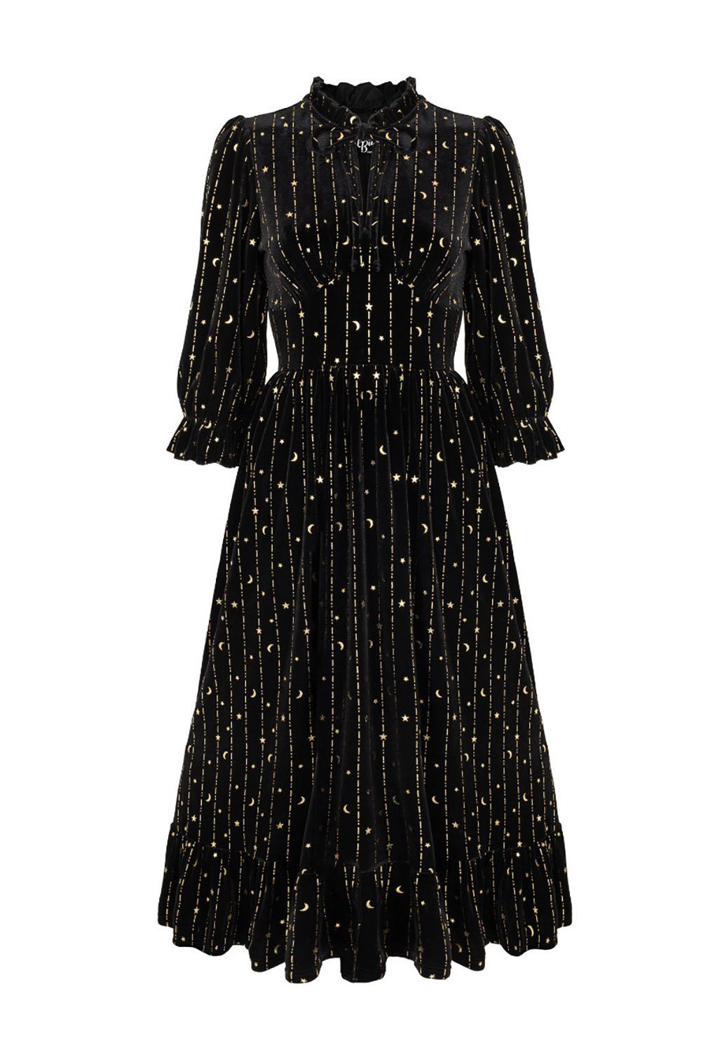A-Linien-Kleid Galactica Samt Dress