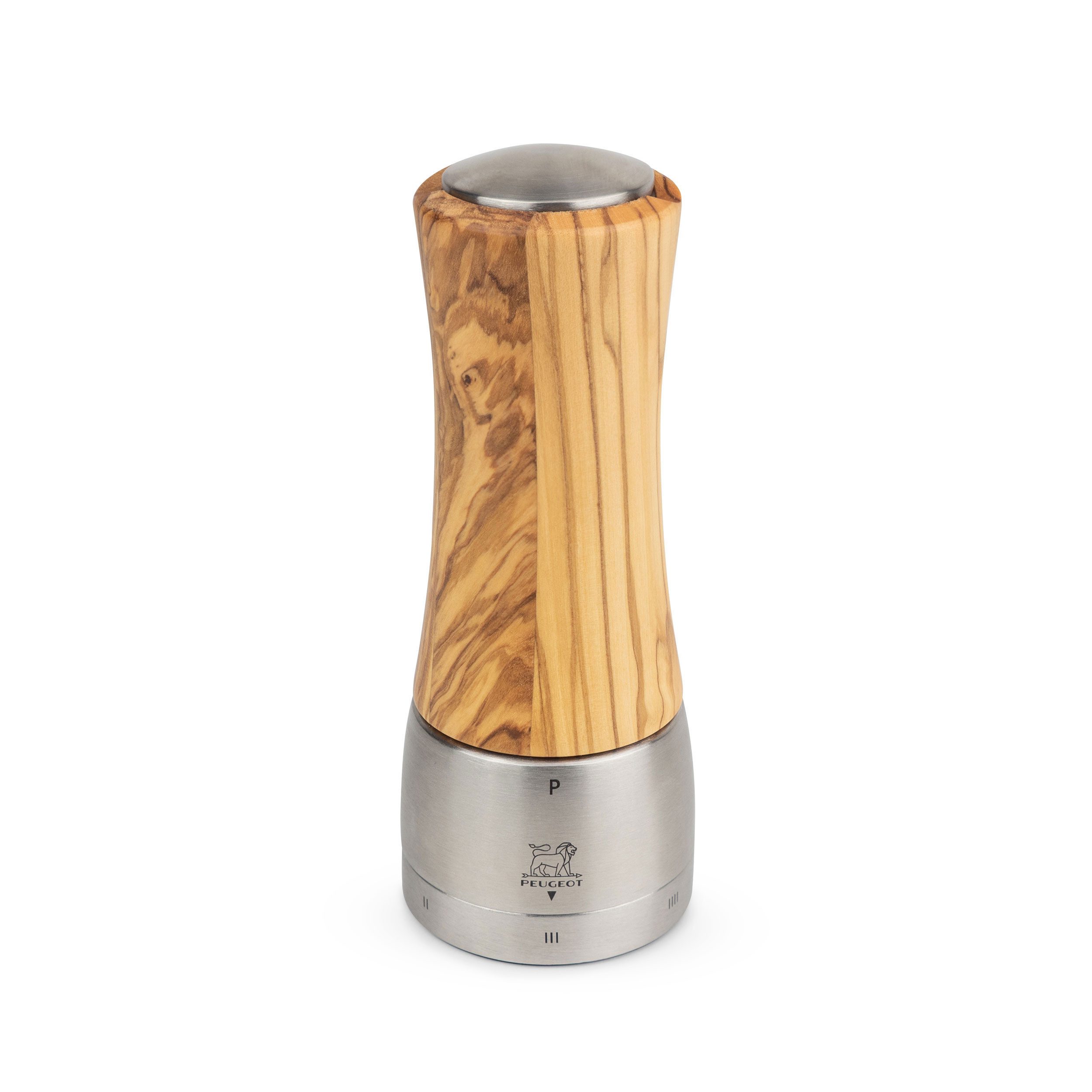 PEUGEOT Pfeffermühle DAMAN 16cm Olivenholz uSelect Mahlgrad Stahlmahlw Manuell