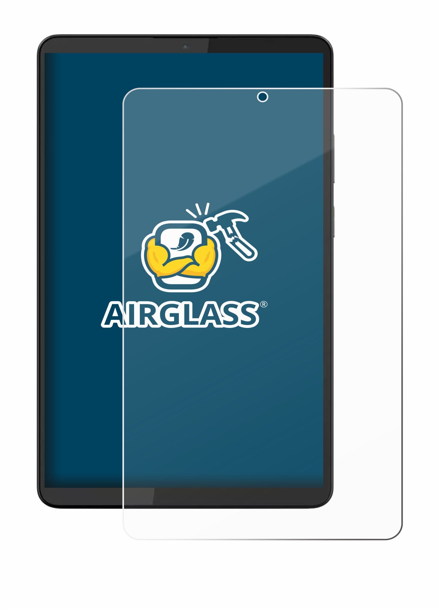 BROTECT Displayschutzglas Folie für Lenovo Tab One 8.7", Schutzfolie Glas Panzer Display Schutz klar – Bild 2 von 5