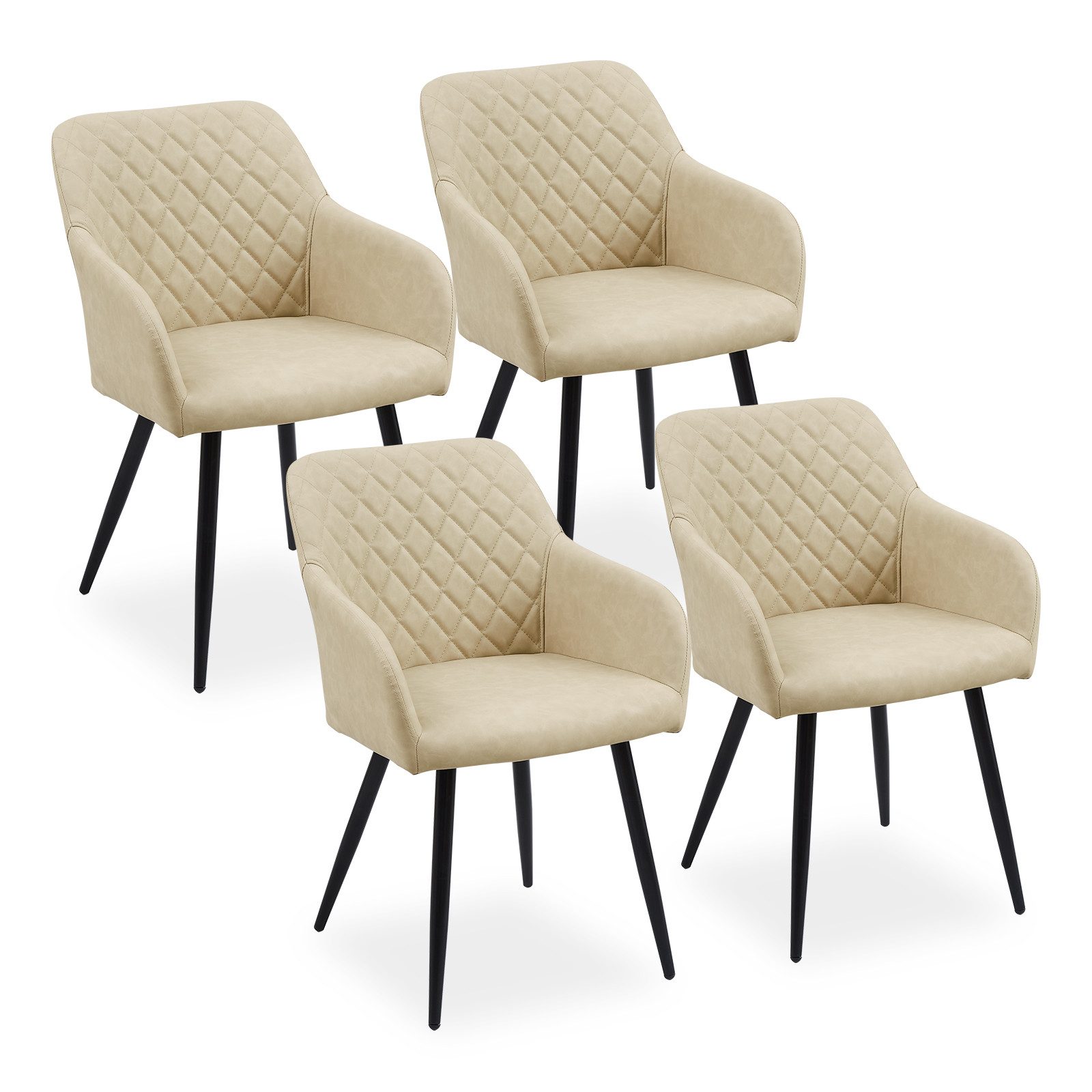 Ofcasa Esszimmerstuhl Gepolsterter Küchenstühle (4er Set), günstig online kaufen
