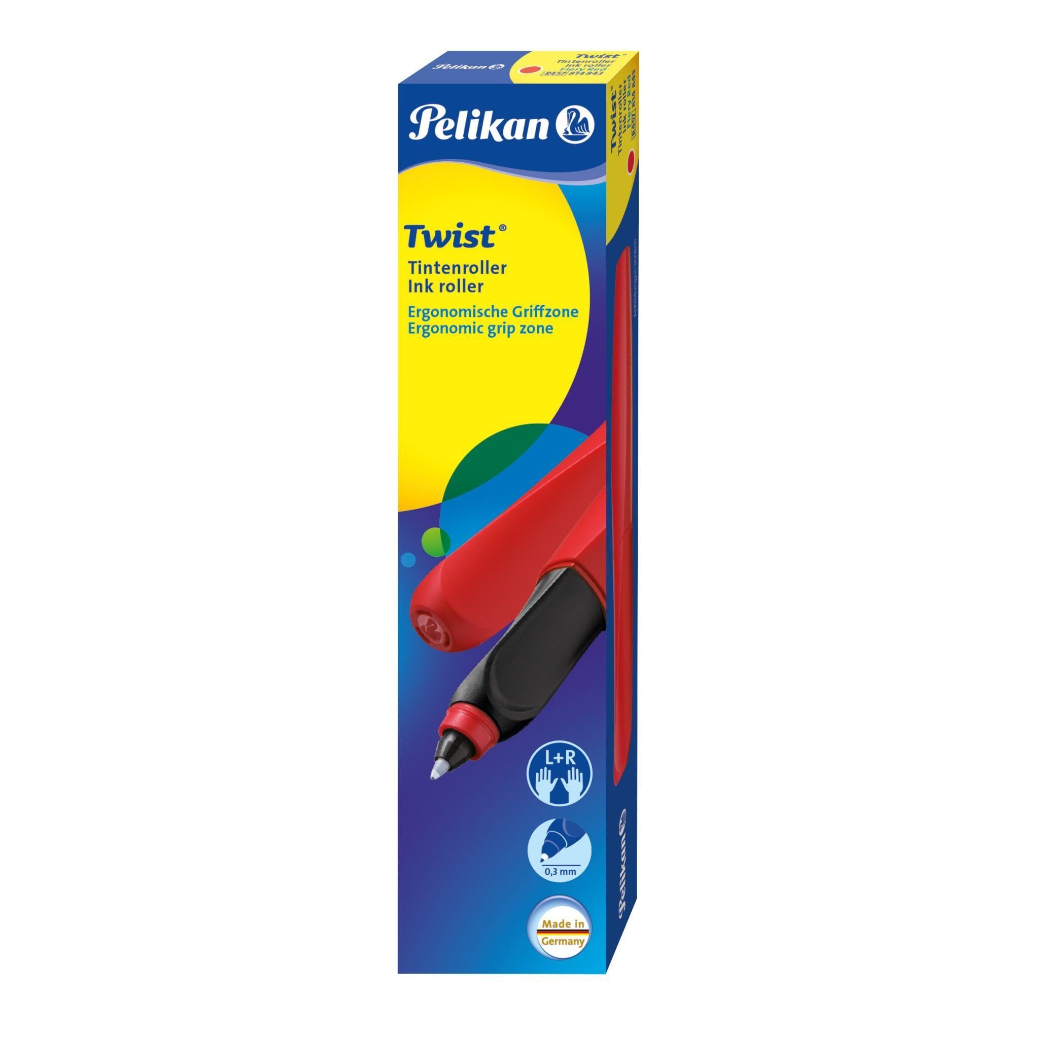 Pelikan Tintenroller Fiery Red +2P Twist R457 Pelikan Faltschachtel Tintenroller