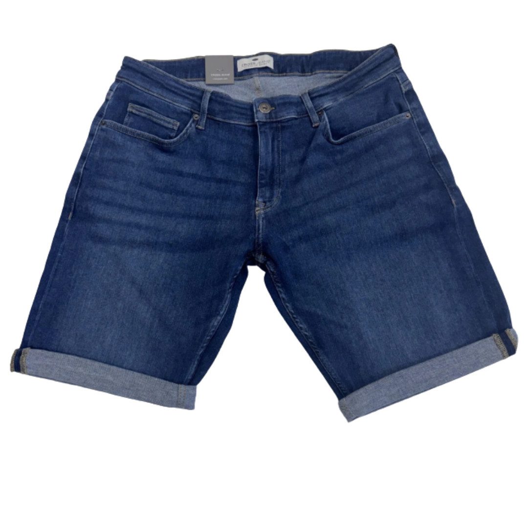 CROSS JEANS® Jeansshorts Leom A565-648 Dark Blue Sweat Denim