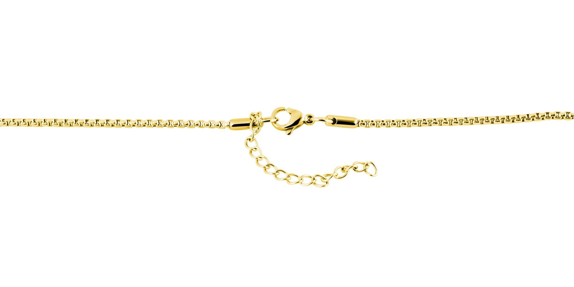 Adelia´s Gliederkette Halskette – Venezianerkette aus Edelstahl, Ideal als Geschenk – dezent und elegant