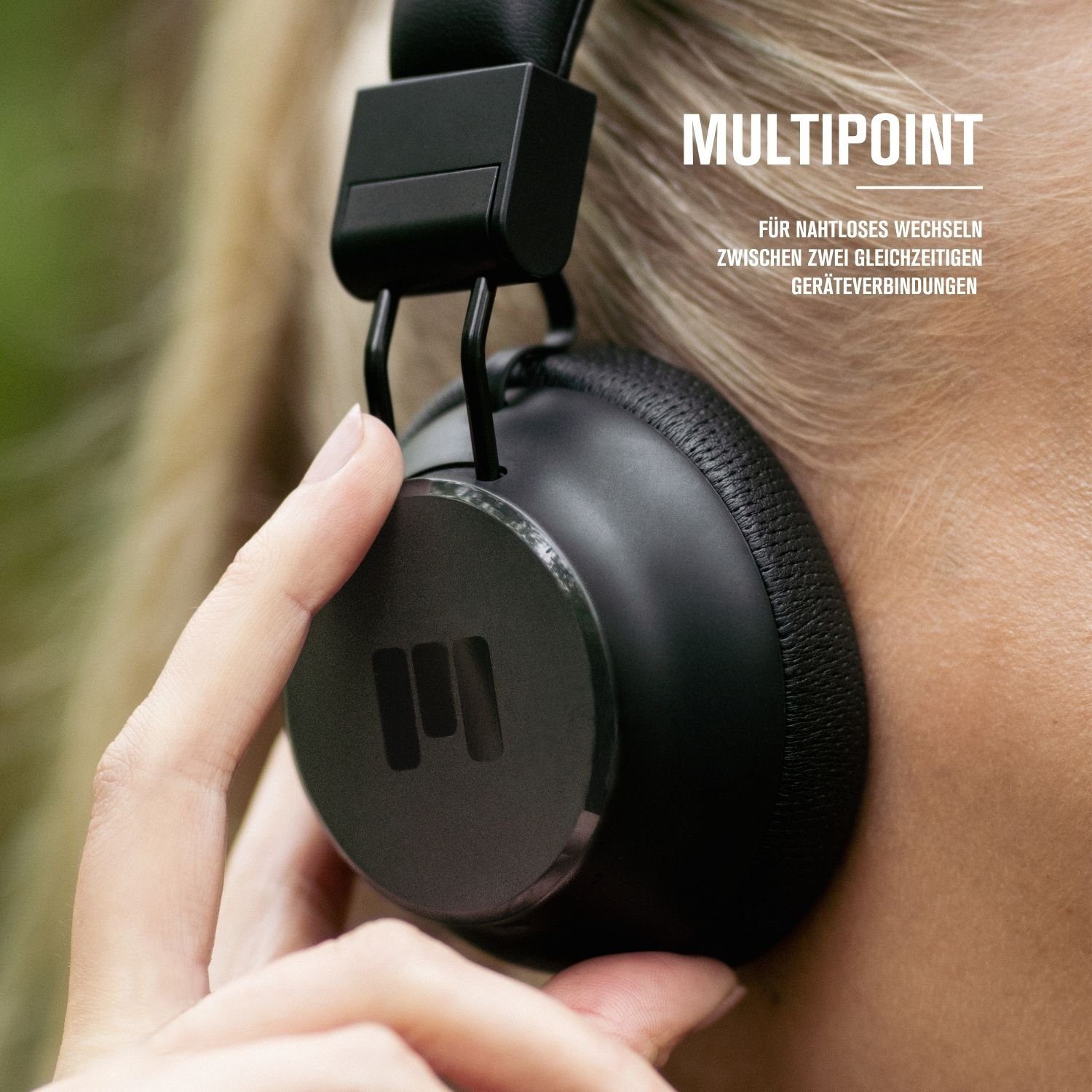 PRO Noise Std. Active Bluetooth, Google Akkulaufzeit) MOOVE35i (Siri, On-Ear-Kopfhörer Cancelling, Assistant, 70 Multipoint, MIIEGO Schnellladung,
