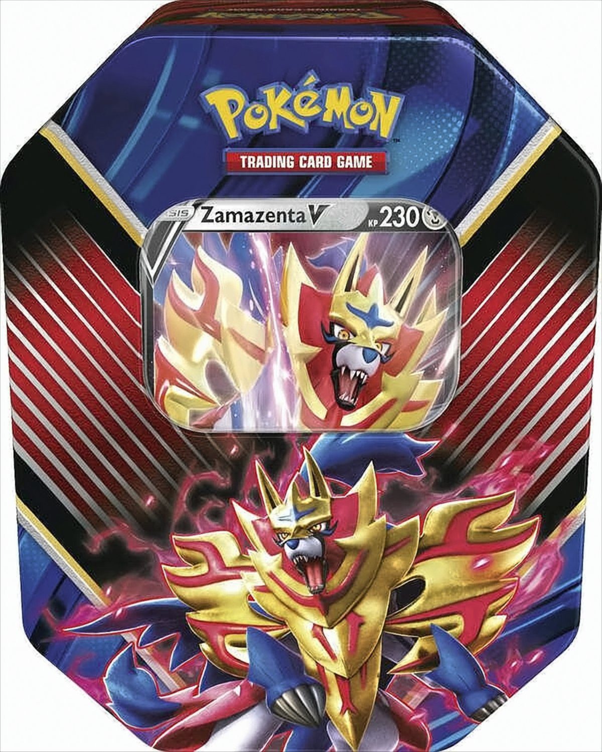 POKÉMON Sammelkarte Pokemon Tin 86 Zamazenta-V Deutsche Ausgabe