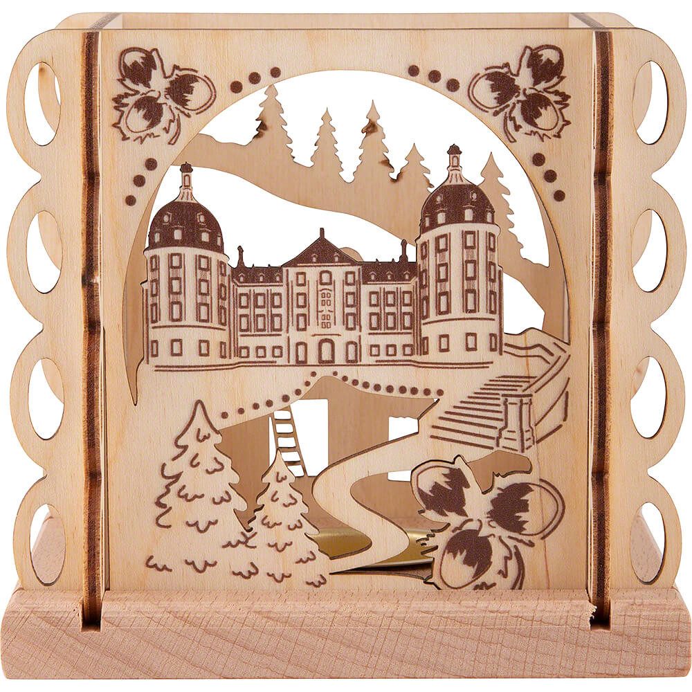 Erzgebirge-Palast Schwibbogen Tischlaterne "Drei Haselnüsse für Aschenbröde günstig online kaufen