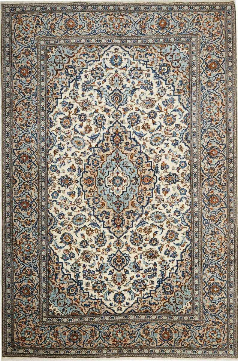 Orientteppich Keshan 200x303 Handgeknüpfter Orientteppich / Perserteppich, Nain Trading, rechteckig, Höhe: 12 mm