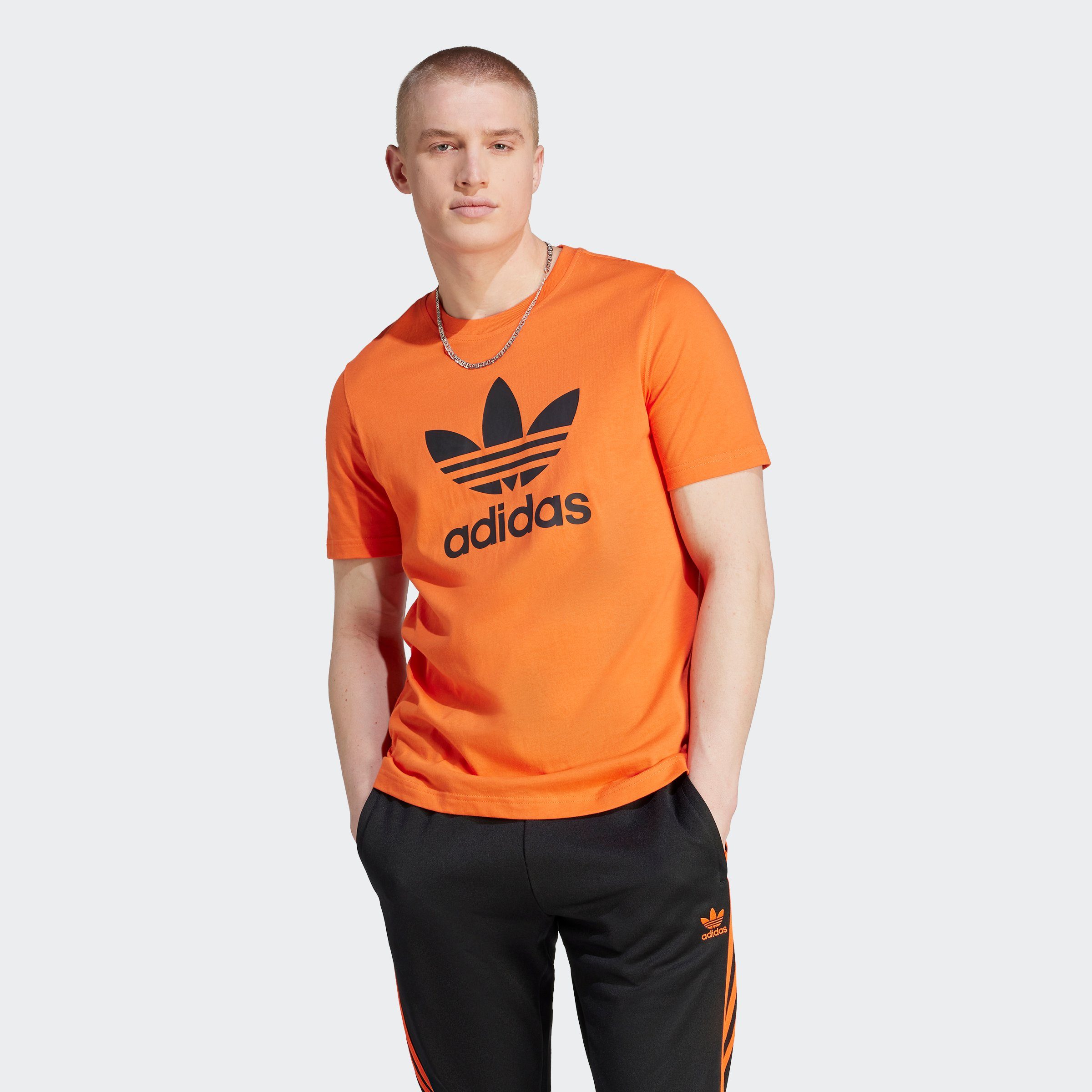 adidas Originals T-Shirt TREFOIL T-SHIRT Semi Impact Orange / Black
