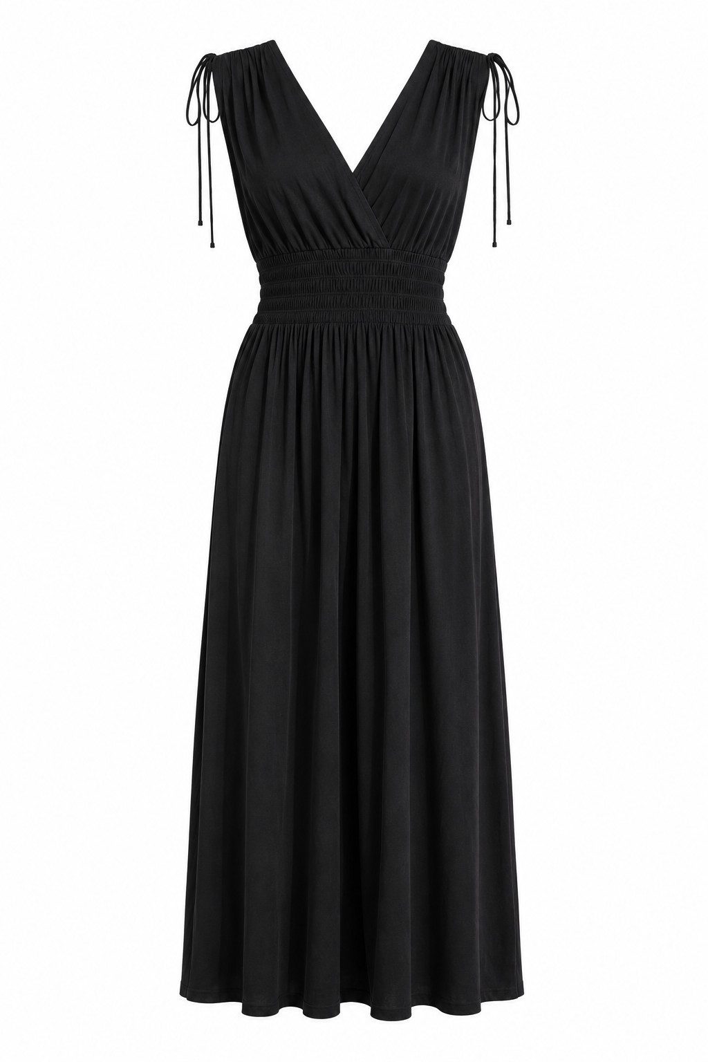 ITALY VIBES Sommerkleid - sommerliches Maxikleid in kräftigen Farben und Smokbund für Damen