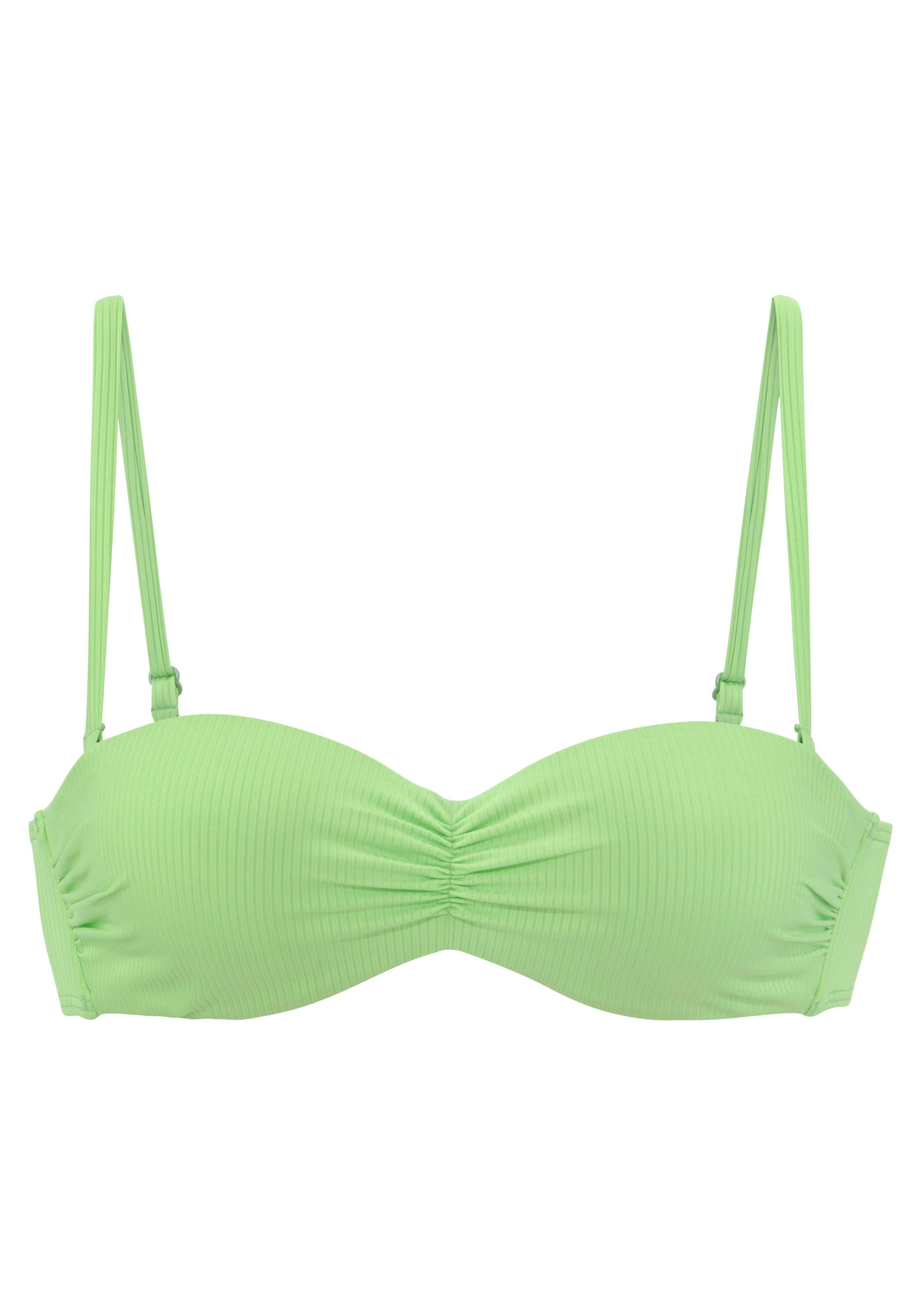 Venice Beach Bandeau-Bikini-Top Lucky, aus gerippter Strukturware günstig online kaufen