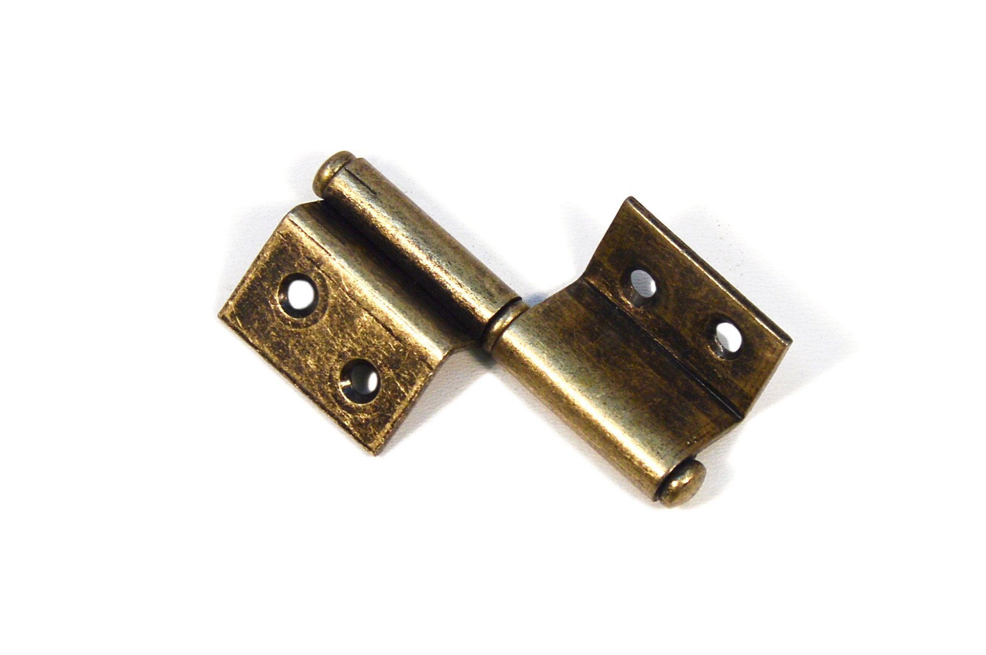 Beschläge Scharniere Links, Möbelband (1 Blätter Möbelbeschlag St) Scharnier Gold rechteckige IHC zwei