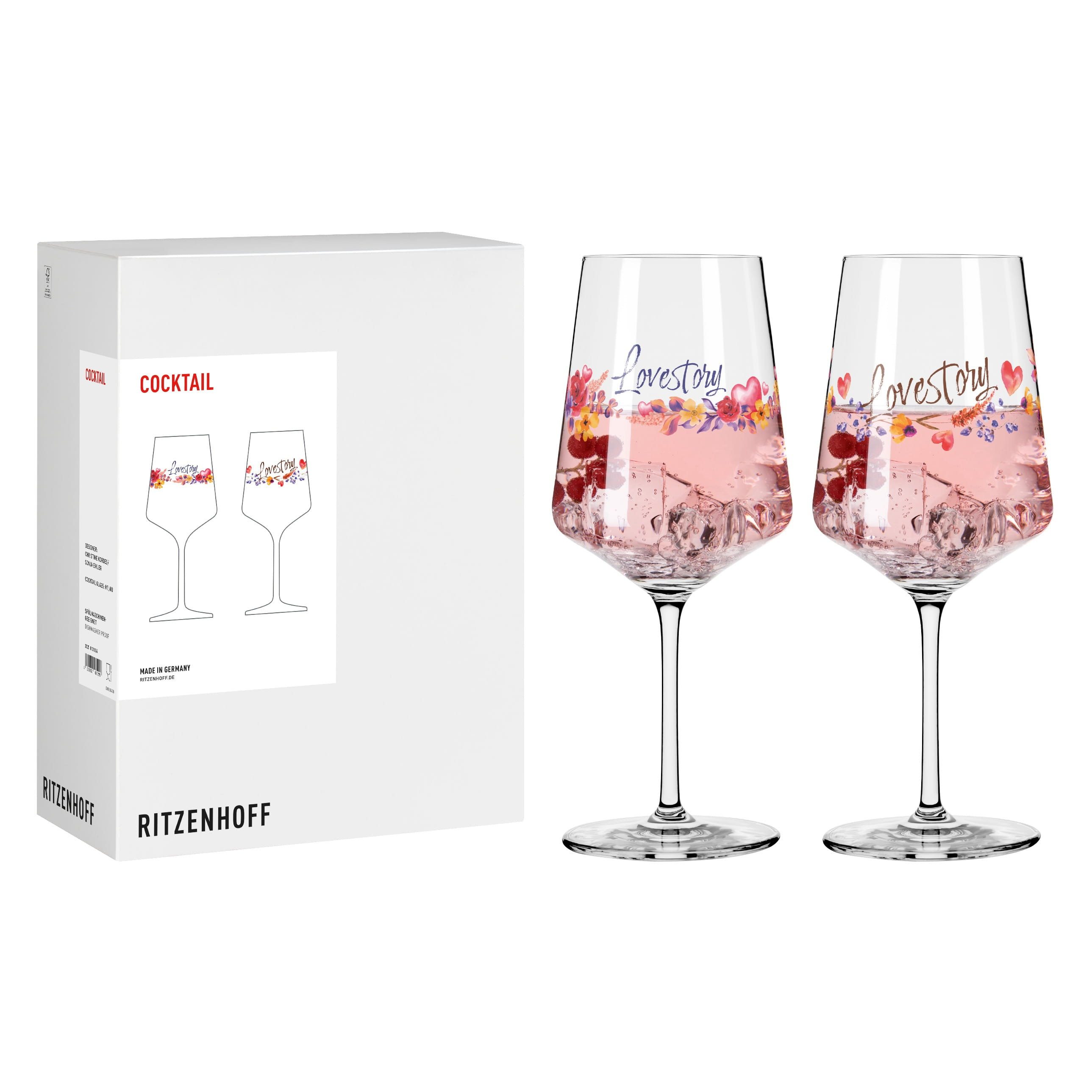 Ritzenhoff Aperitifglas Sprüche, Kristallglas