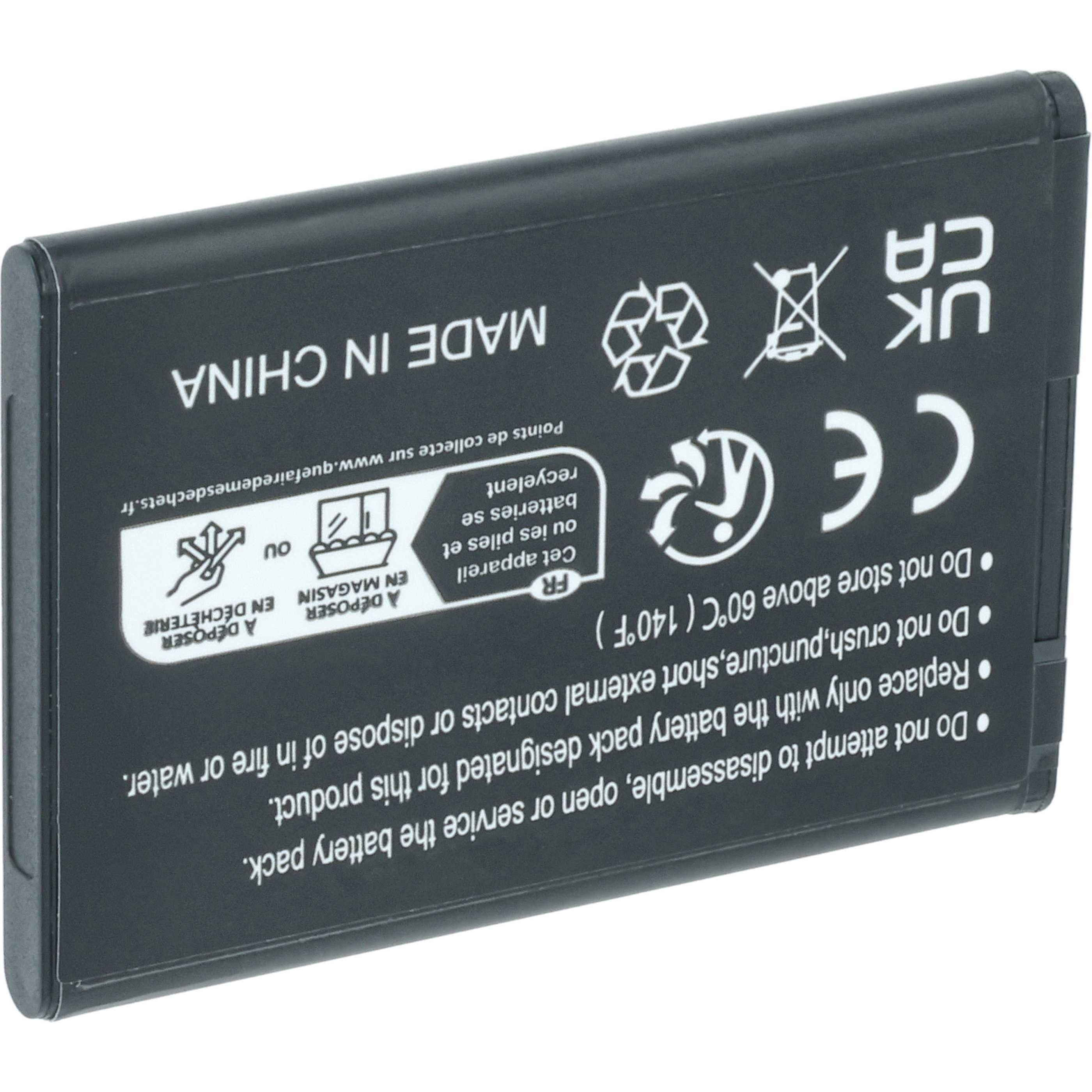 vhbw Akku passend für Panasonic KX-PRXA10, KX-PRX120GW, KX-PRX150GB, Akku Akku Li-Ion 1750 mAh (3,7 V, 1 St), Leistungsfähiger Austausch-Akku für Telefon, Festnetz oder schnurloses