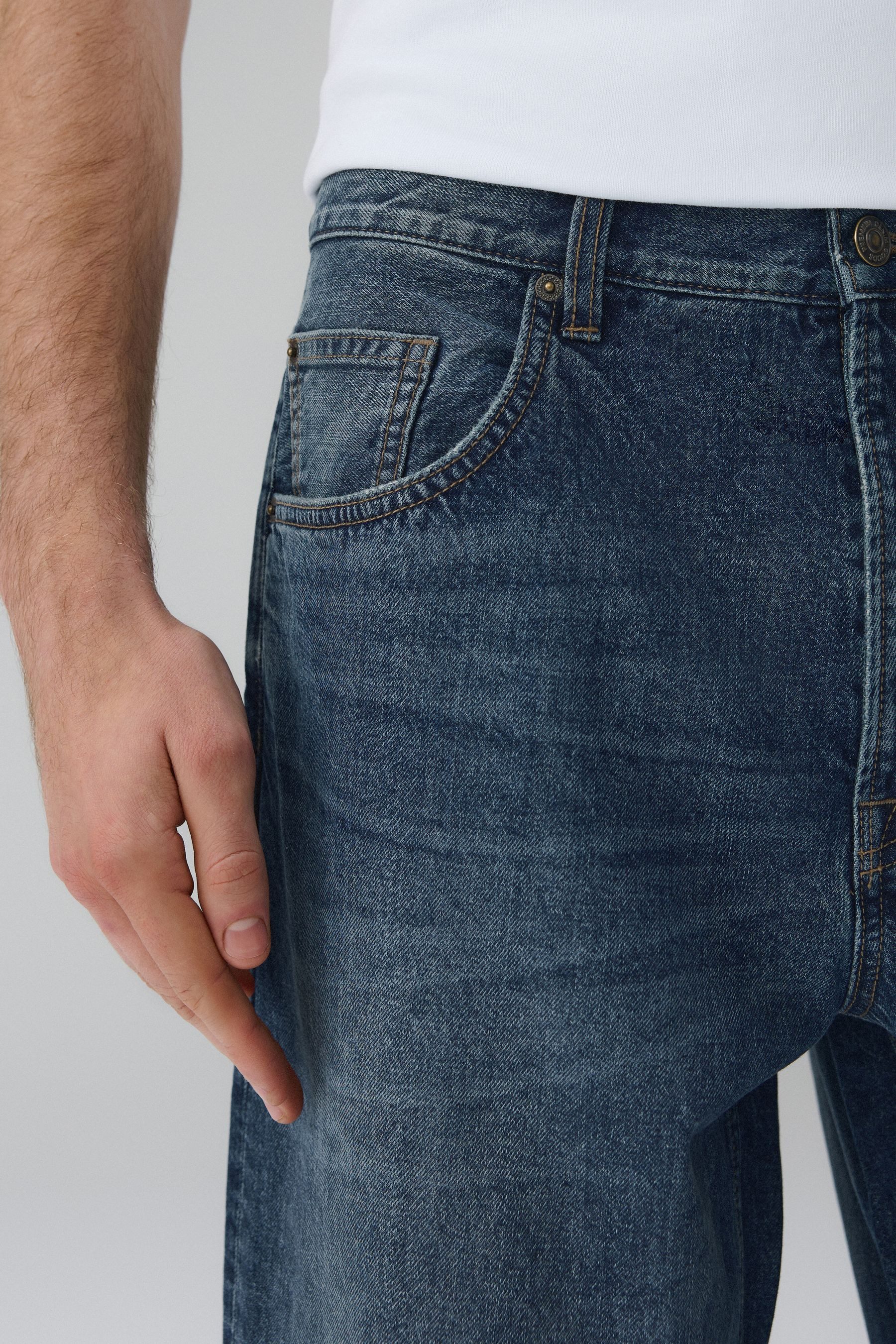 Next Weite Jeans Authentische Jeans im Baggy Fit (1-tlg) – Bild 4 von 5