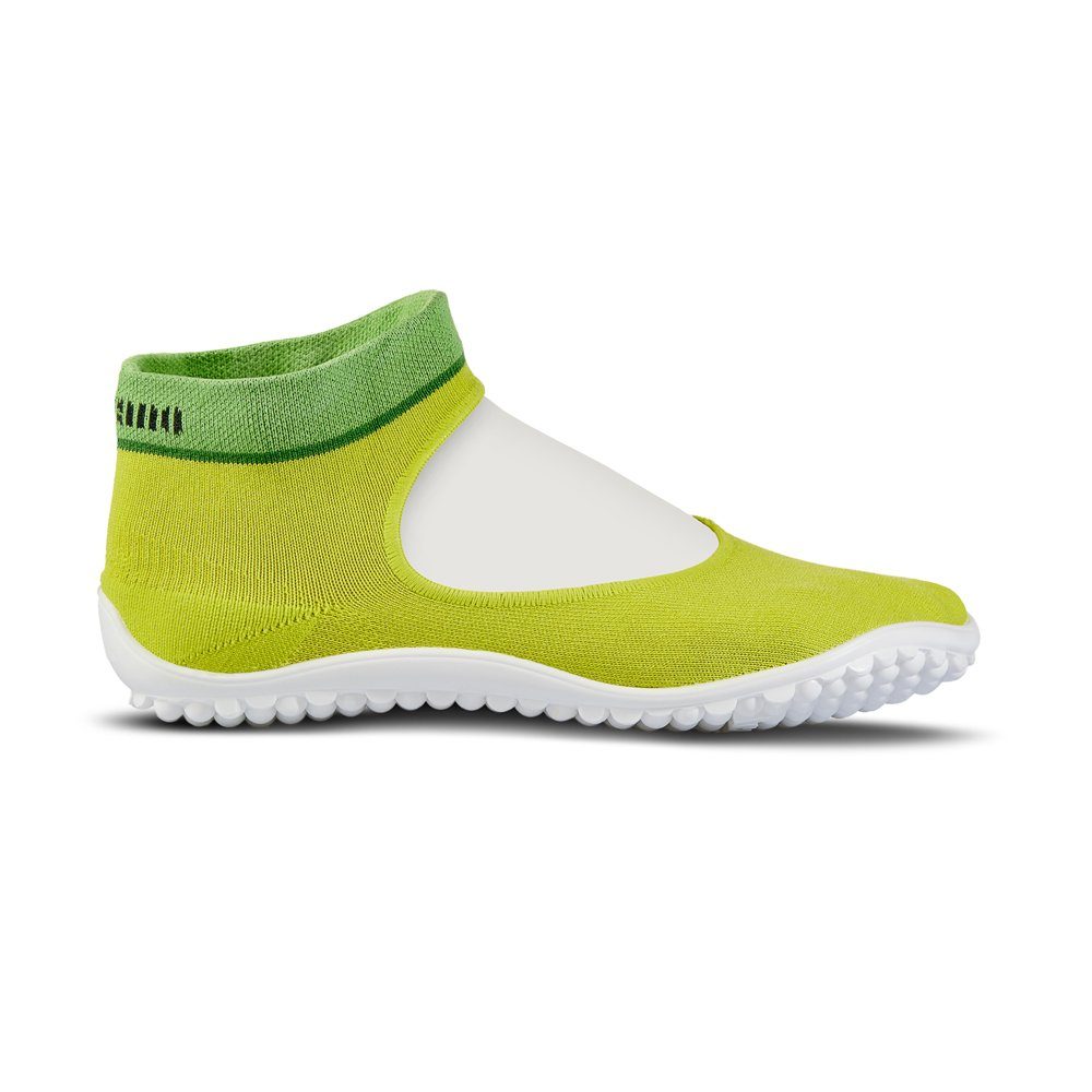 Leguano Ballerina grün - Damen Sockenschuh Barfußschuh / Sockenschuh Barfußschuh