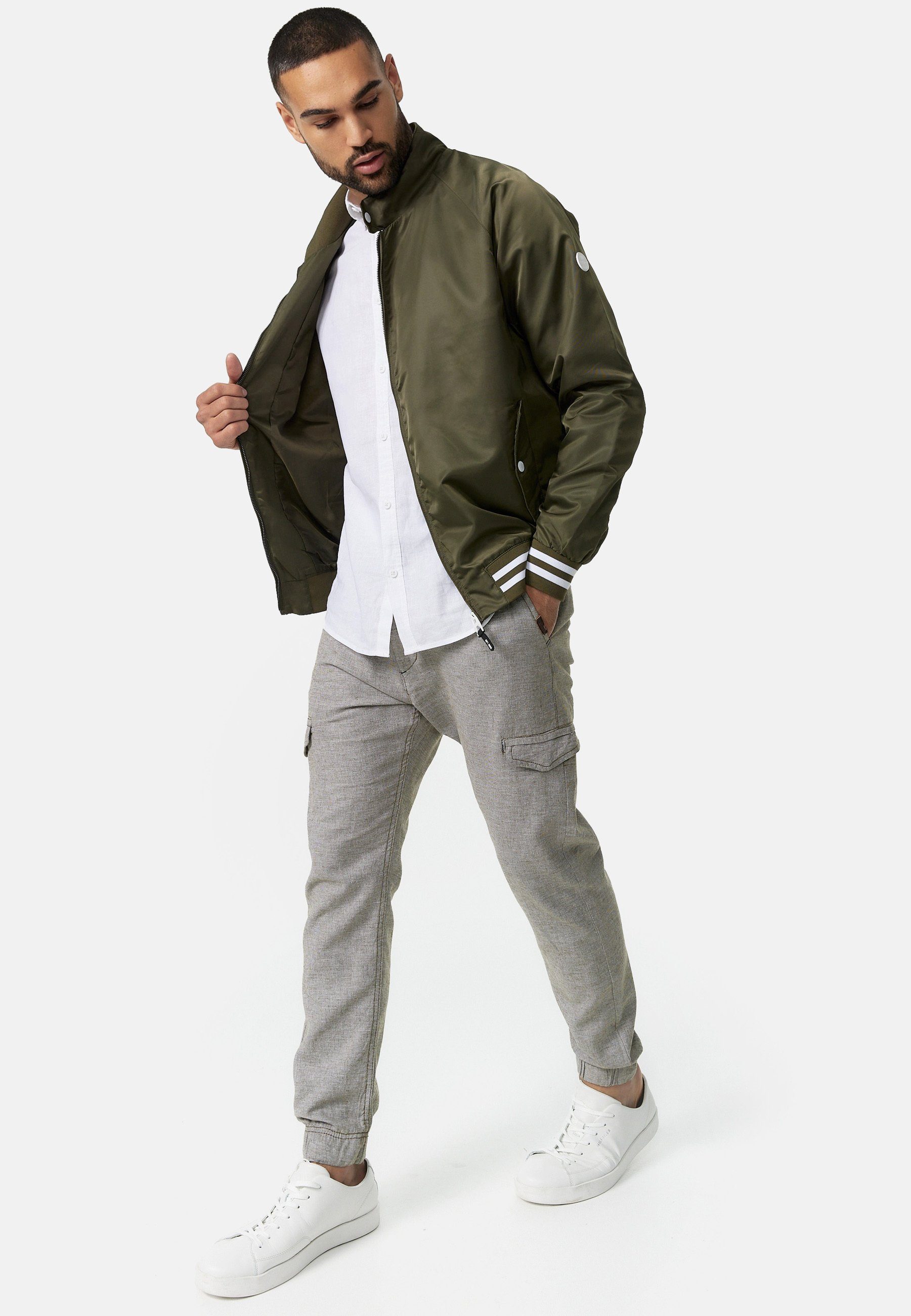 Indicode Leinenhose Herren Booth Sommerhose Leinen Herrenhose mit 6 Taschen, 55% Leinen