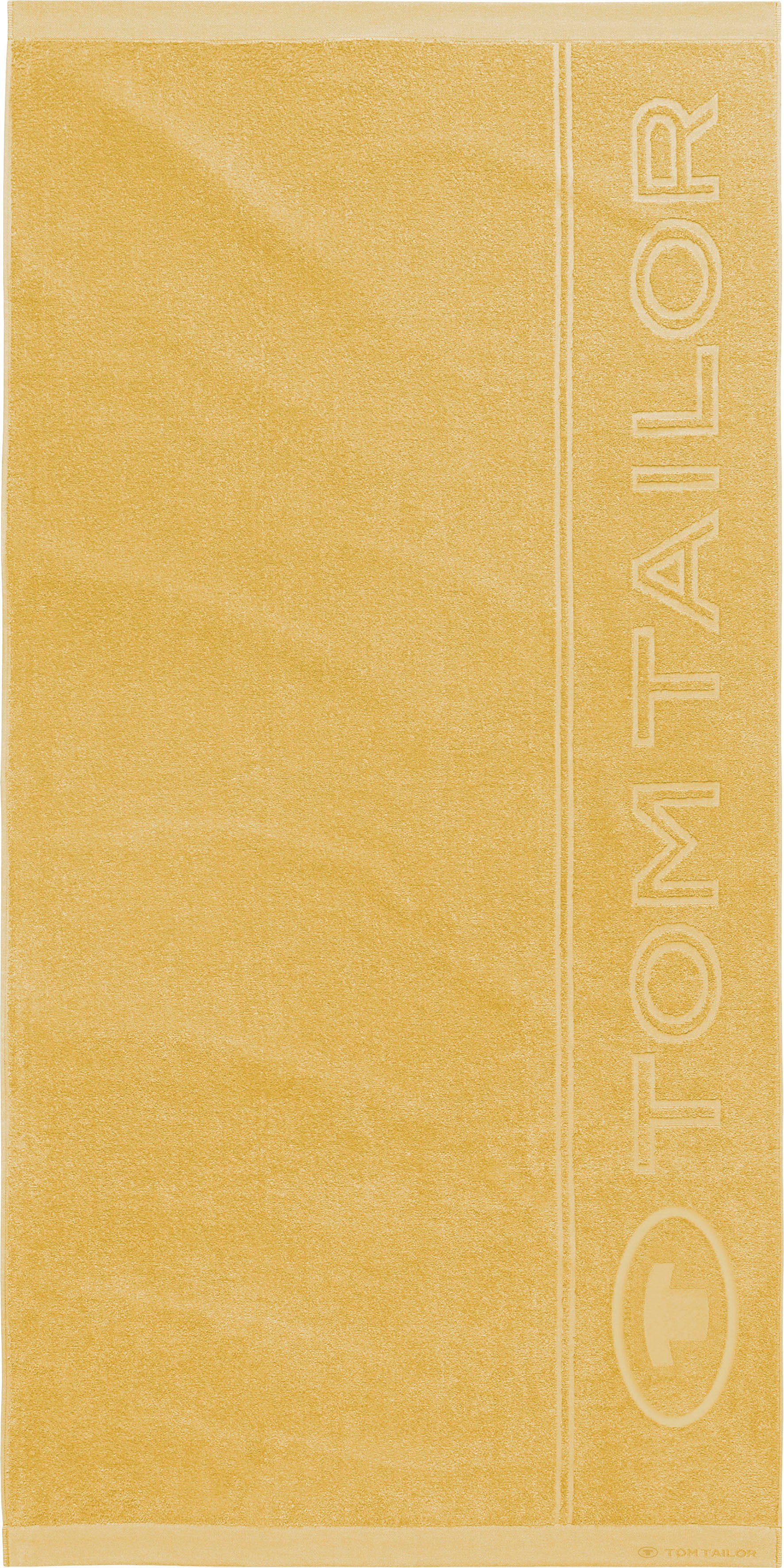 TOM TAILOR HOME Saunatuch Sam, Frotteevelours (1-St), mit großem Logodruck