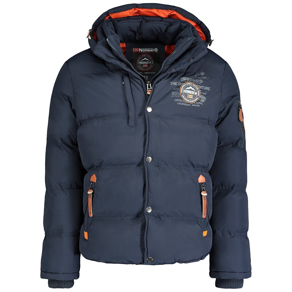 Geographical Norway Mit Kapuze Navy Jacke Outdoor Winterjacke brverveine (Packung, Geographical norway) Herren 1-St